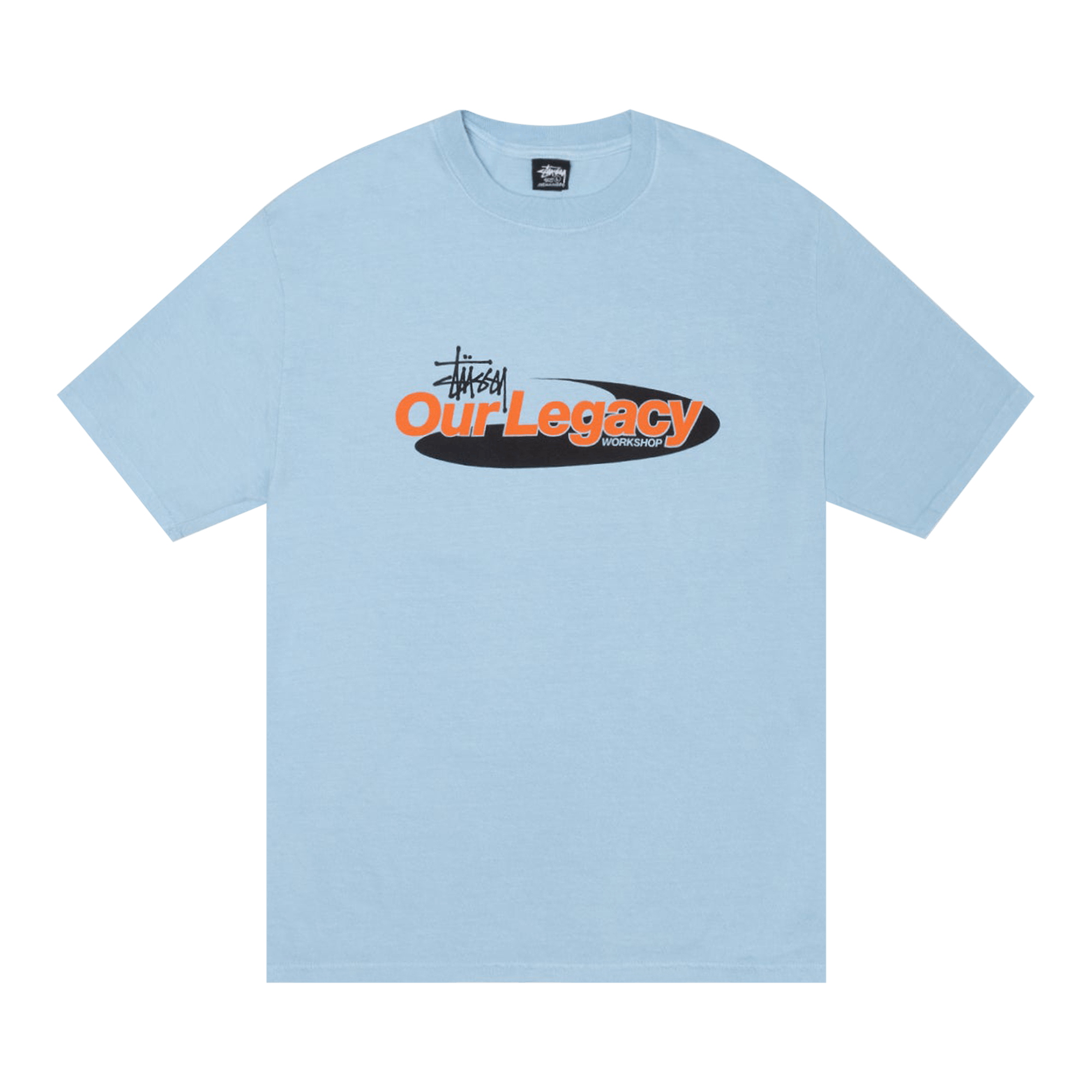 Stussy x Our Legacy Work Shop Swirl Tee Pigment Dyed 'Baby Blue'