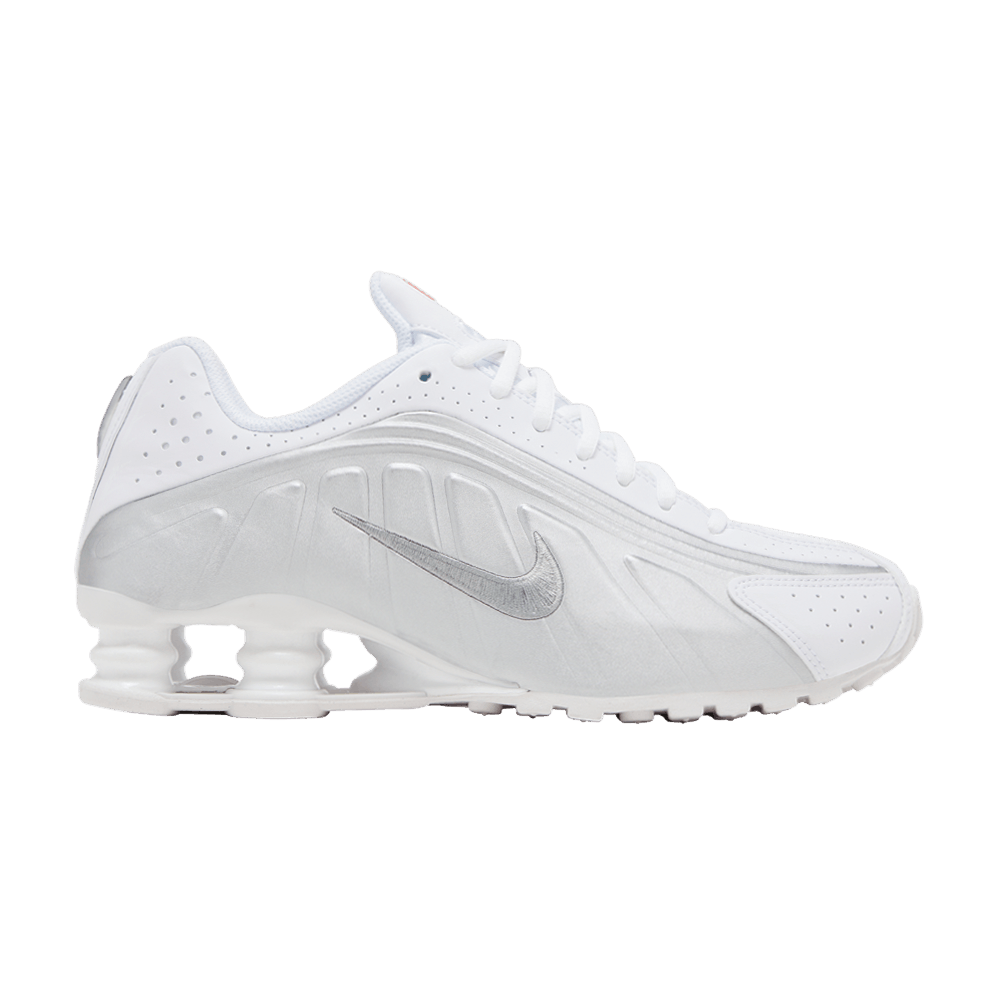 Nike Shox R4 GS 'White Metallic Silver' 2025