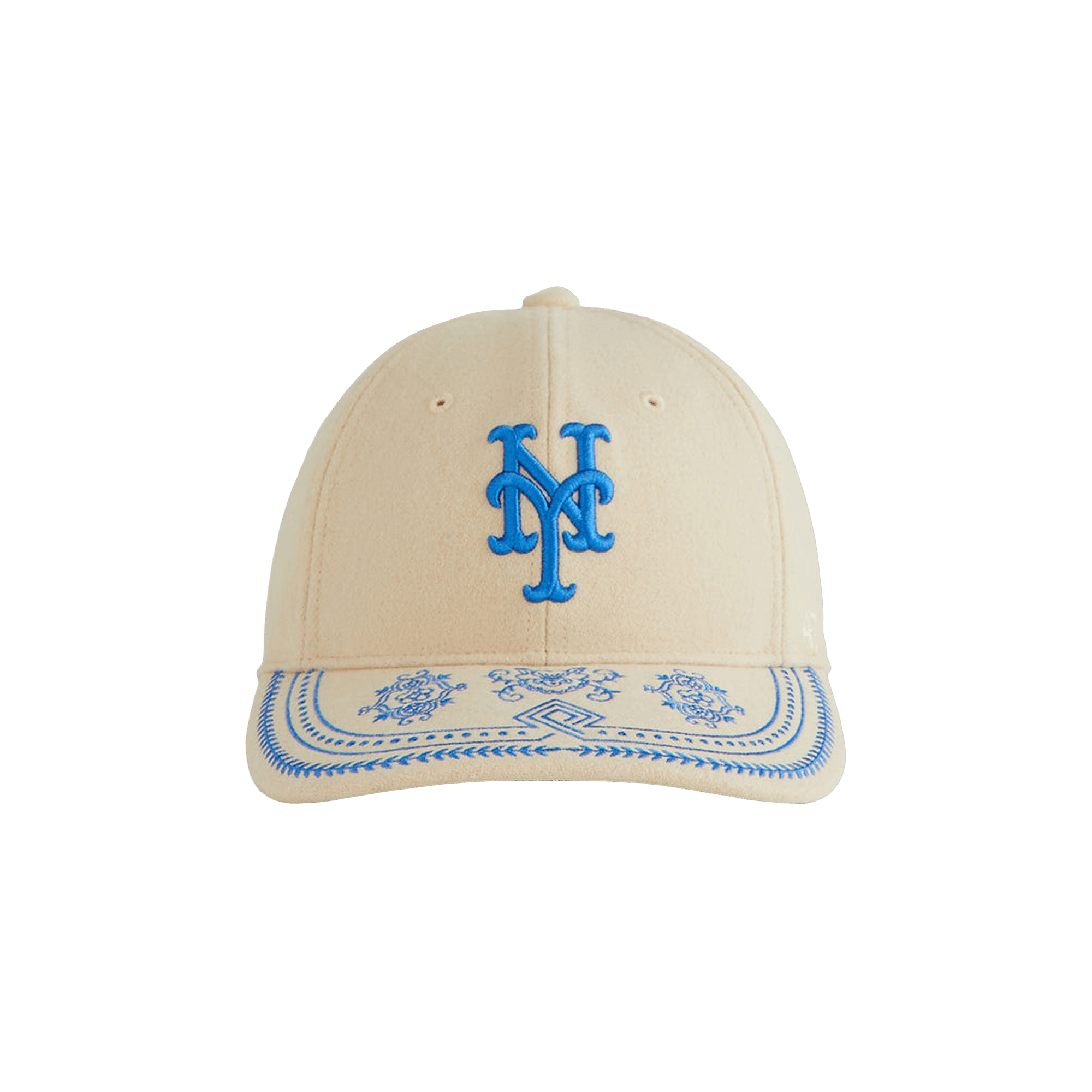 Kith x ‘47 For The New York Mets Embroidered Franchise Ls Cap 'Sandrift'