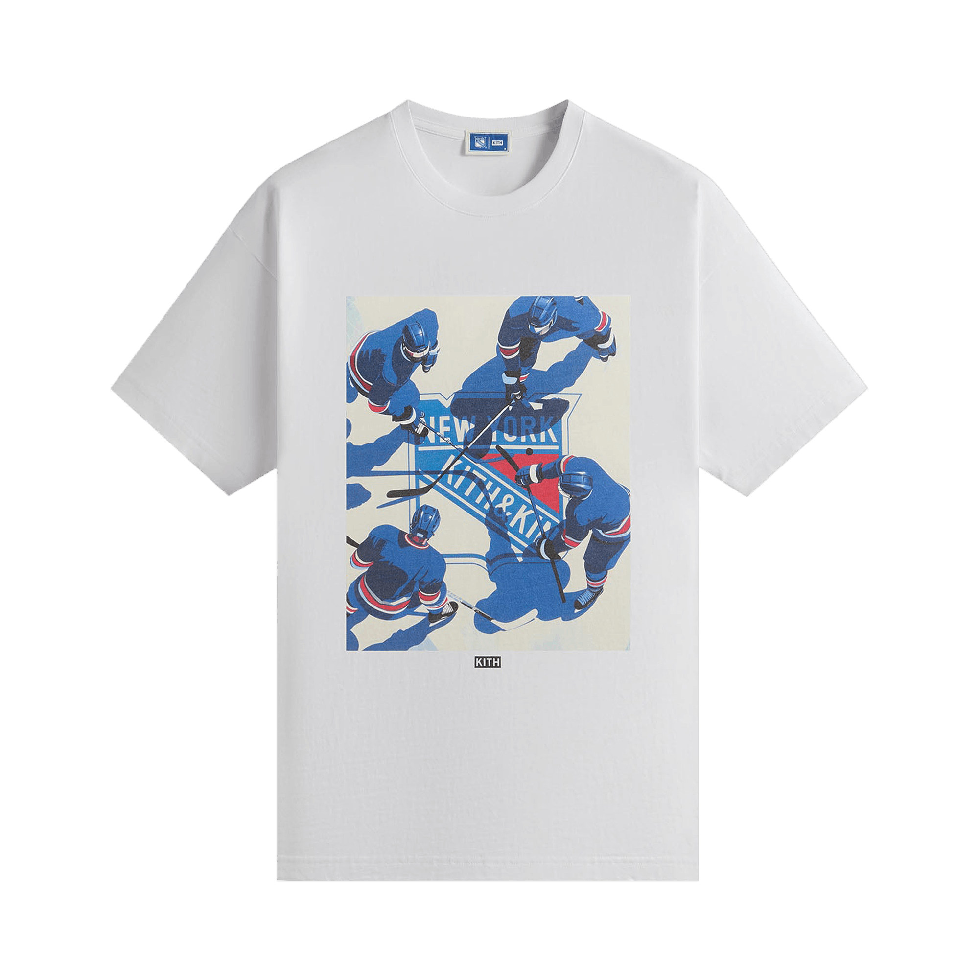 Kith For The New York Rangers On Ice Vintage Tee 'White'