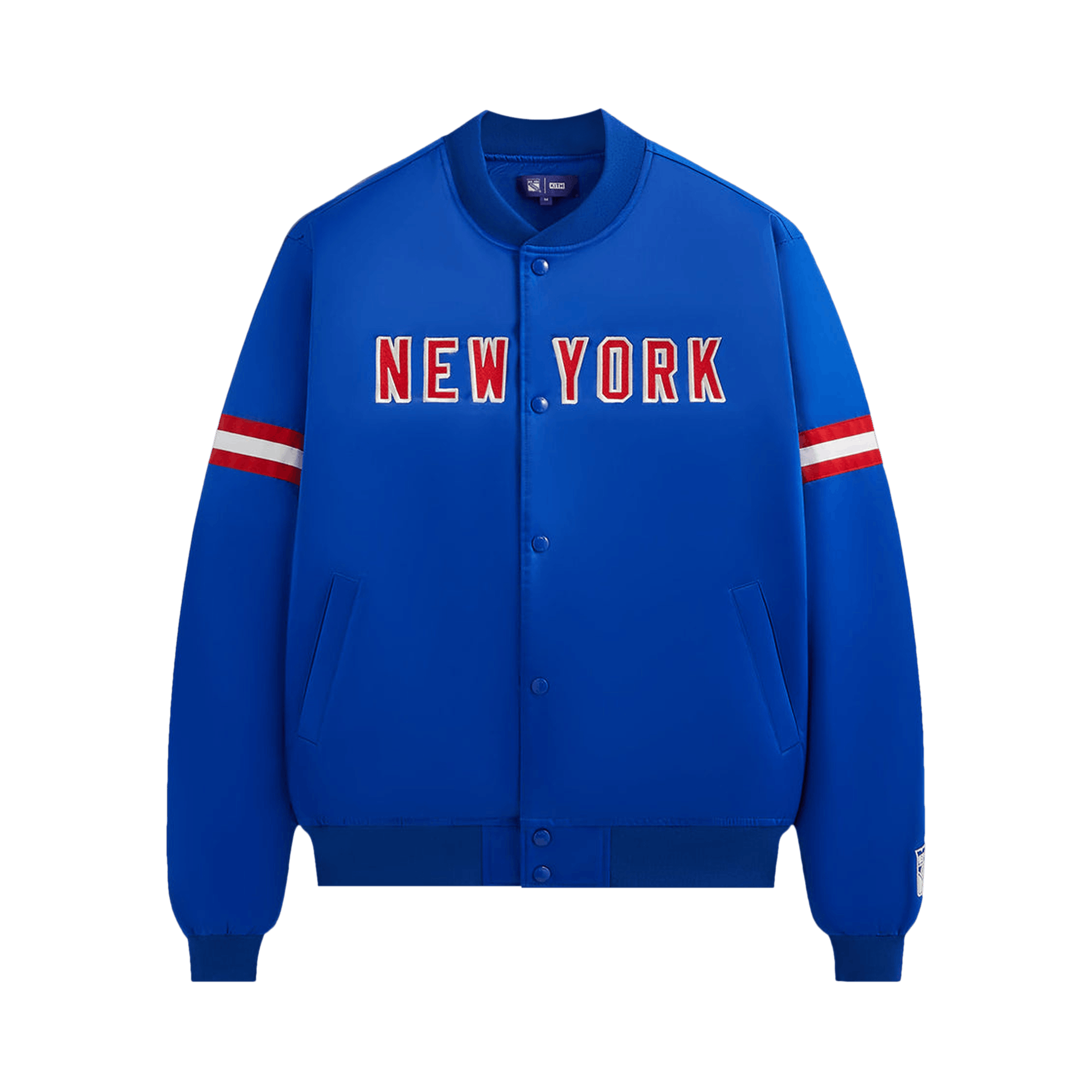 Kith For The New York Rangers Satin Bomber Jacket 'Cyclone'