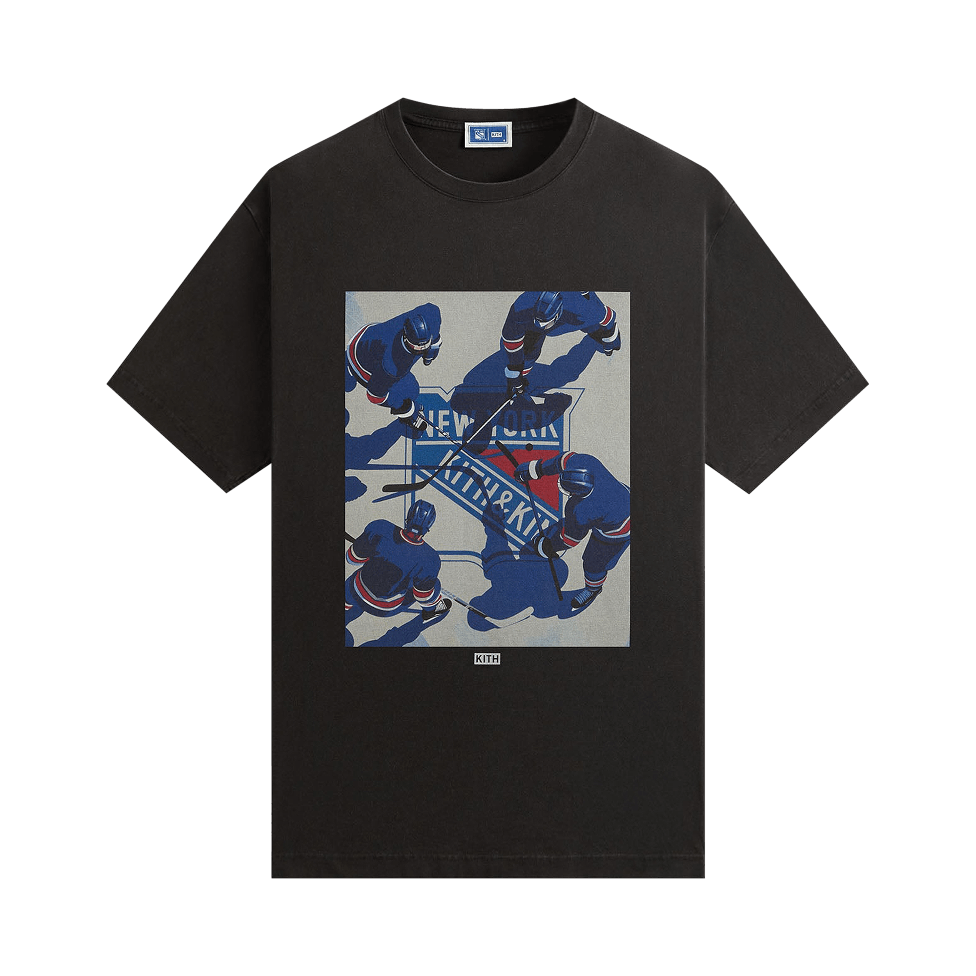 Kith For The New York Rangers On Ice Vintage Tee 'Black'