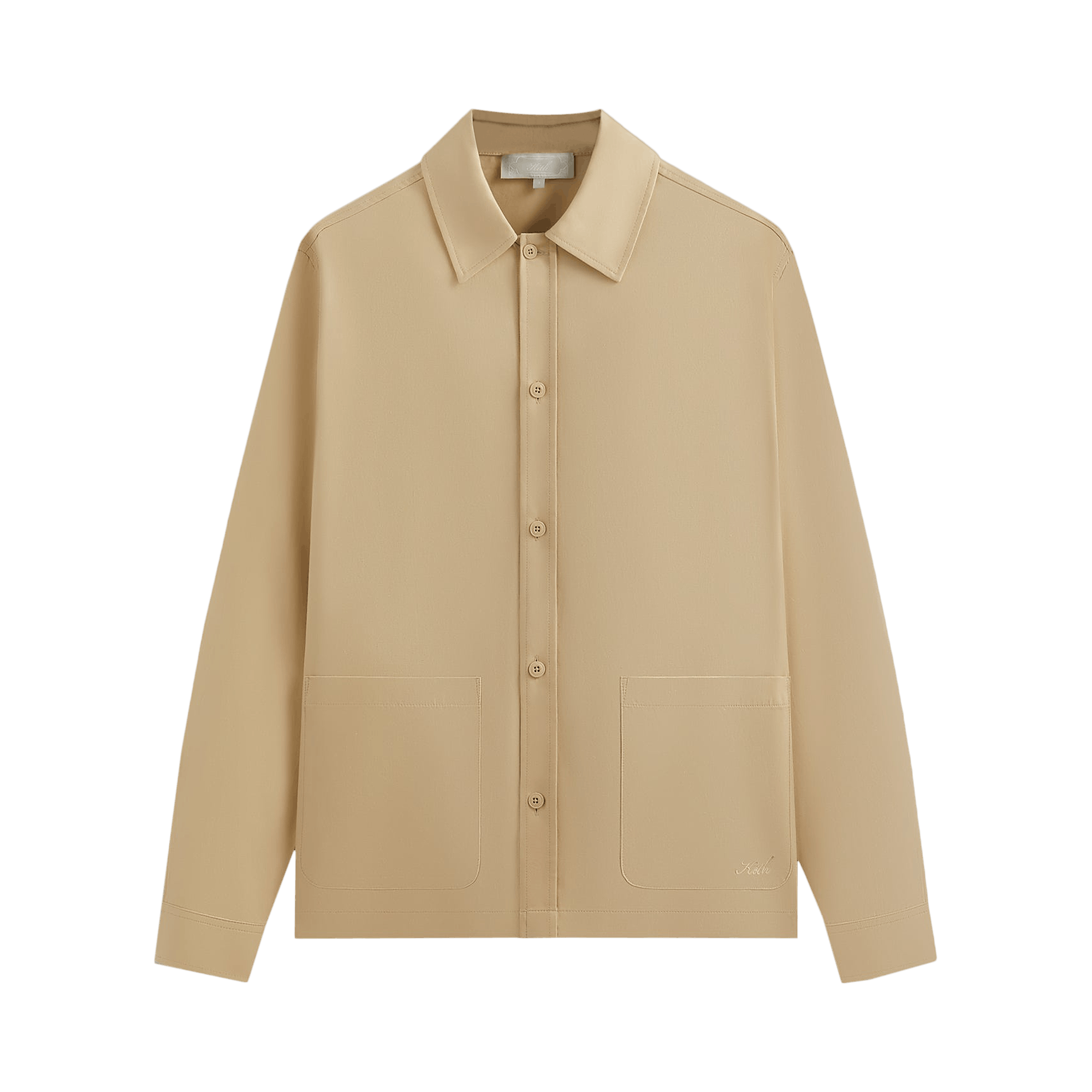 Kith Silk Cotton Long-Sleeve Boxy Collar Overshirt 'Arete'