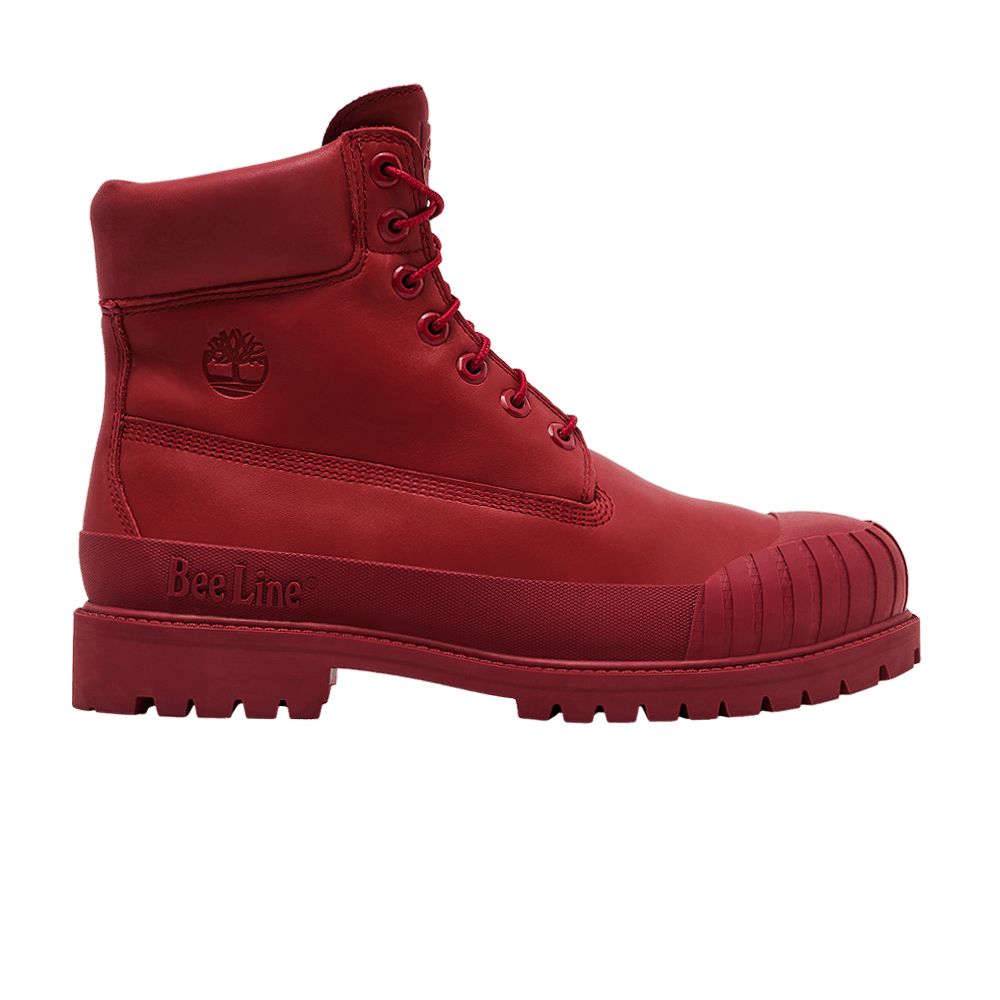 Bee Line x Timberland 6 Inch Rubber-Toe Waterproof Boot 'Medium Red'