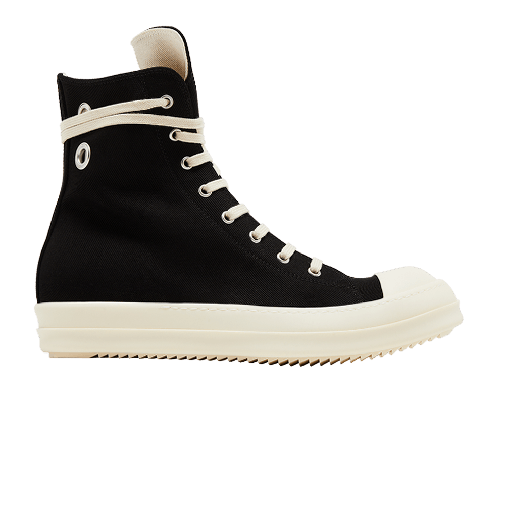 【Rick Owens】 Poterville Jumbolaced ハイカットスニーカー Buy Rick Owens Porterville Jumbo Laced Sneaker 'Black Pearl