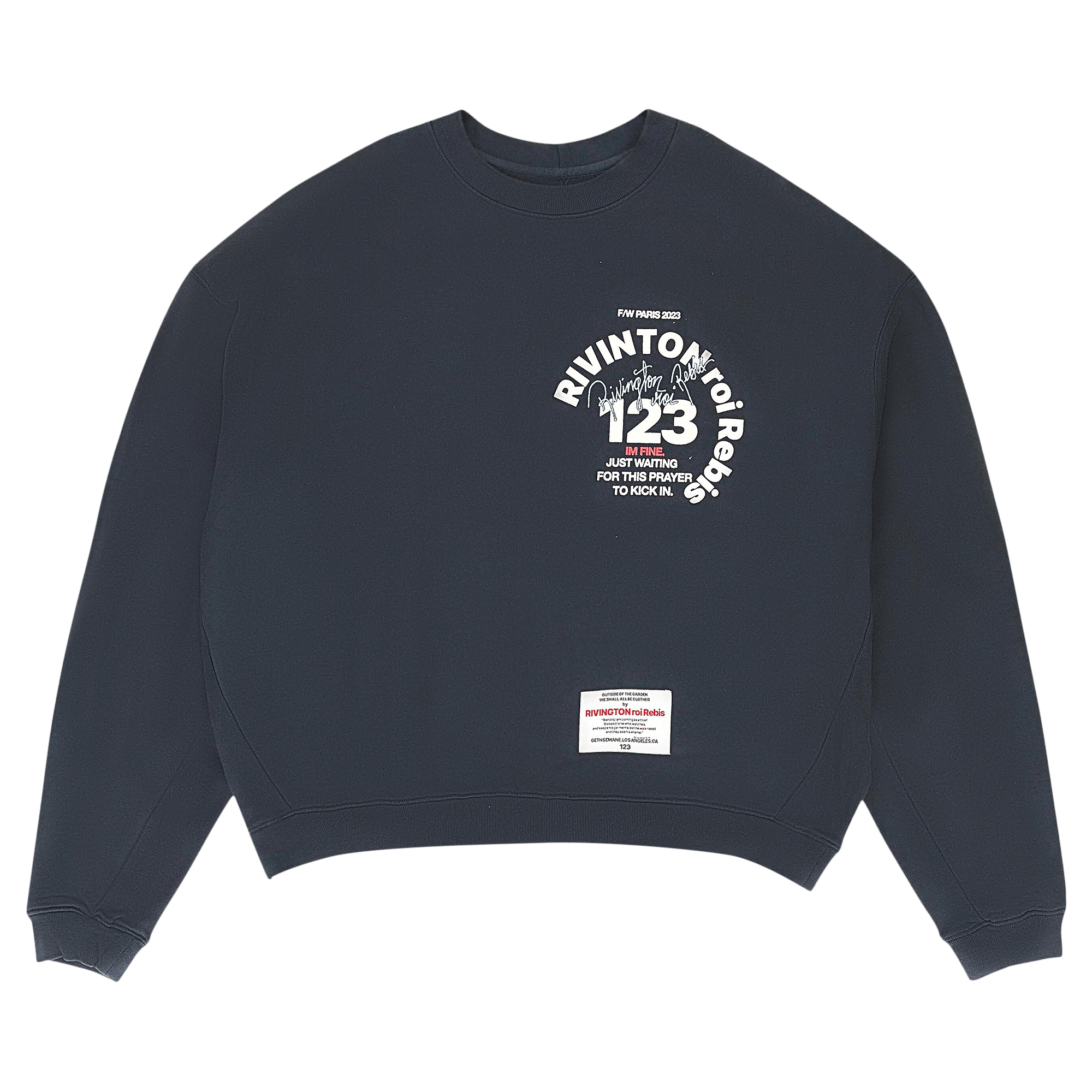 RIVINGTON roi Rebis CVA Paris Crewneck 'Black'