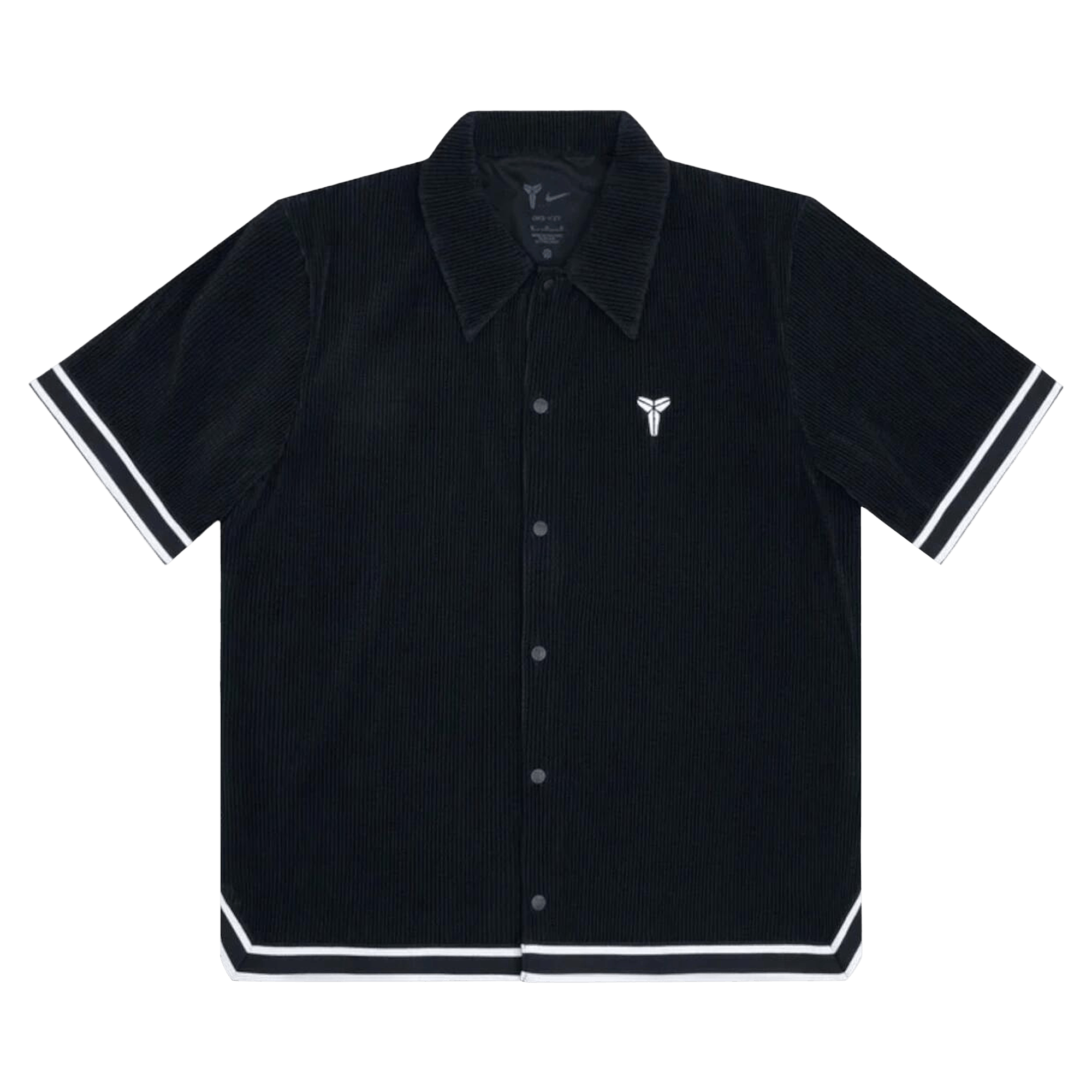 Nike Kobe Pleated Short-Sleeve Basketball Top 'Black/White'