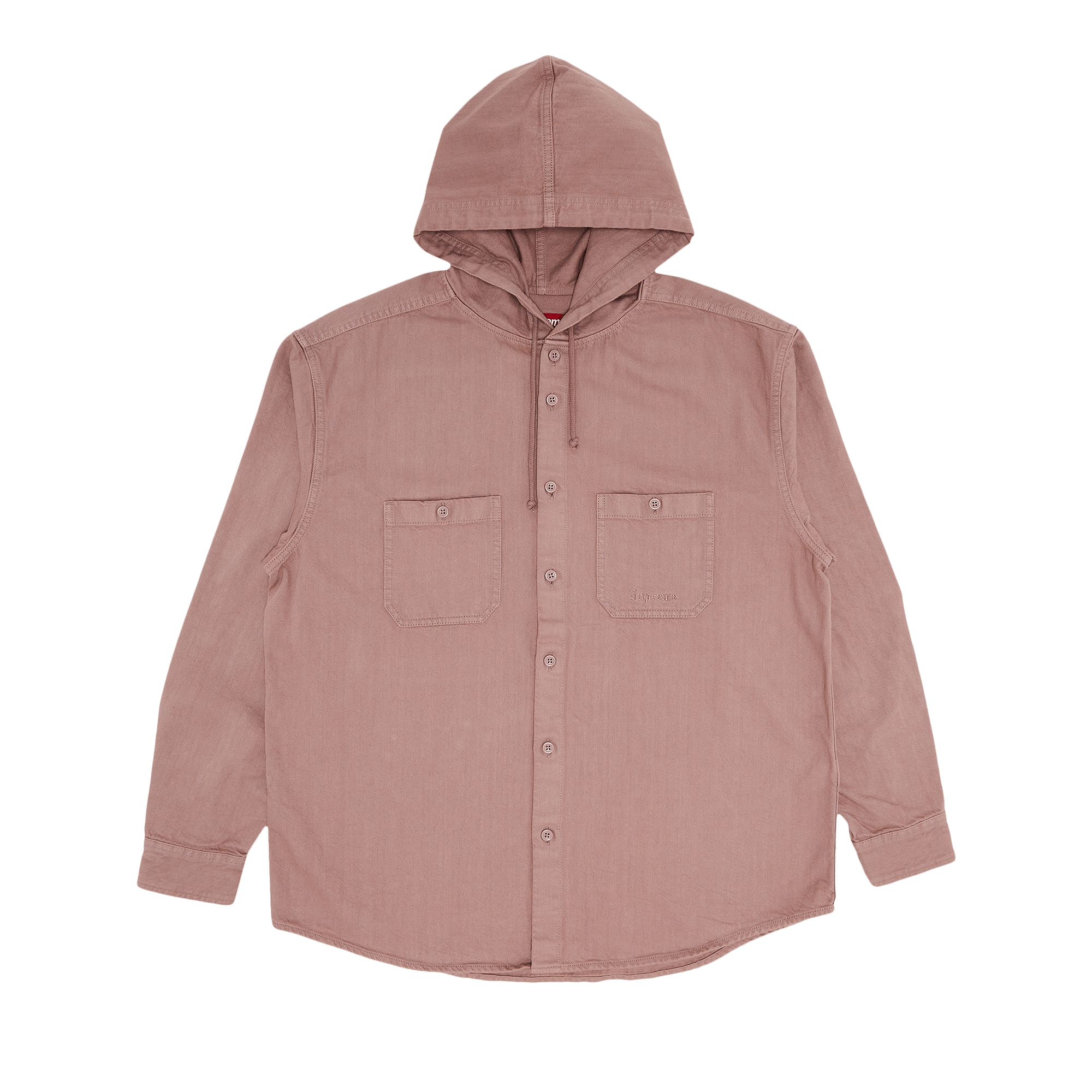 Supreme Hooded Denim Shirt 'Dusty Pink'