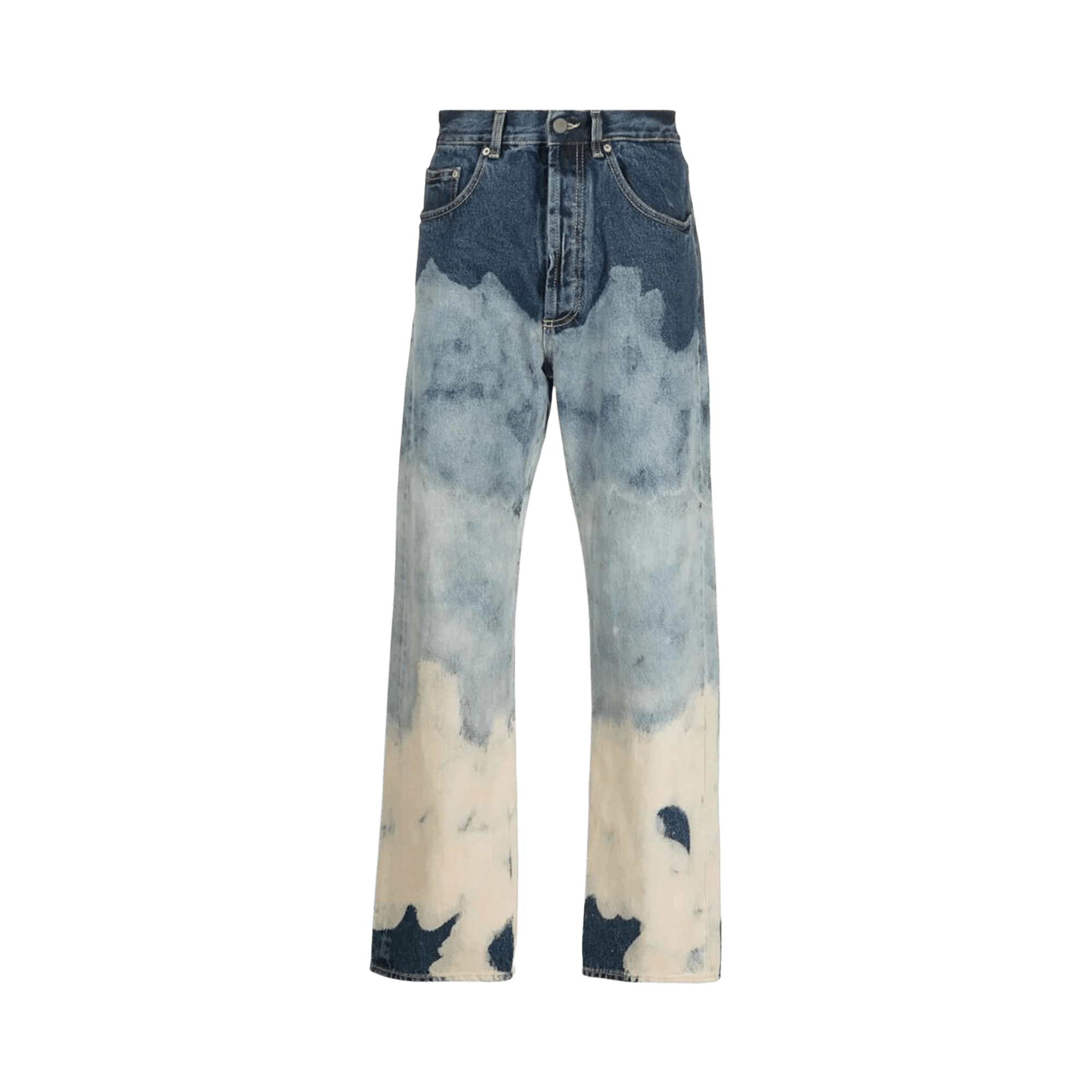 Palm Angels Tie Dye Straight Jeans 'Light Blue/White'