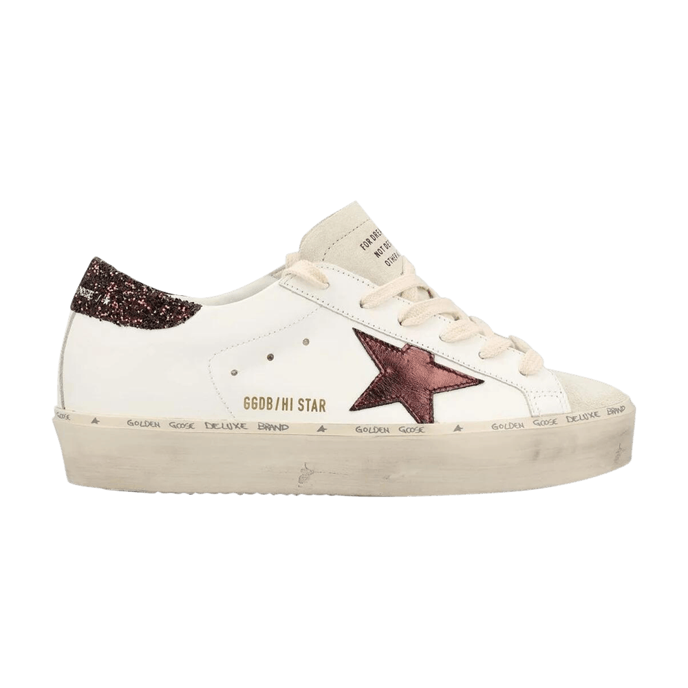 Golden Goose Wmns Hi Star 'Glitter Heel -White Purple'