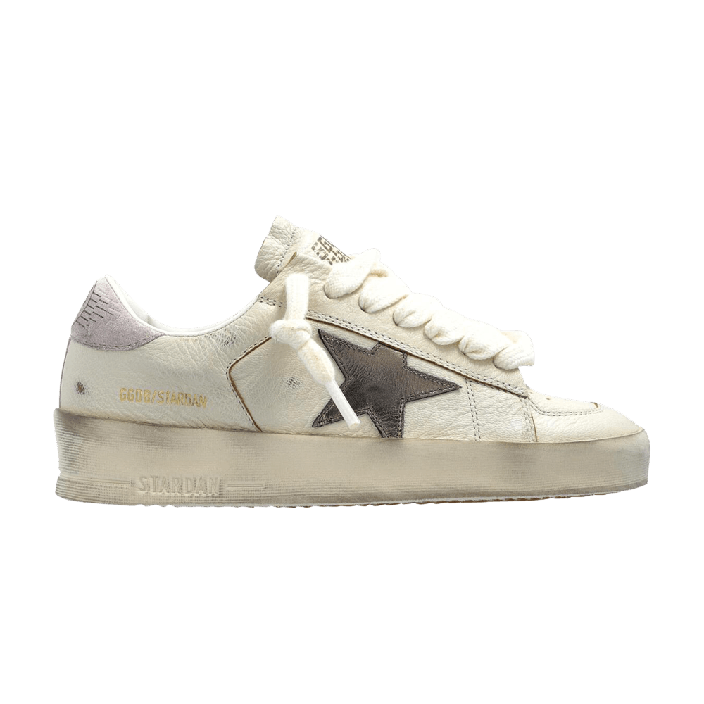 Golden Goose Wmns Stardan 'White Metallic Silver Pink'
