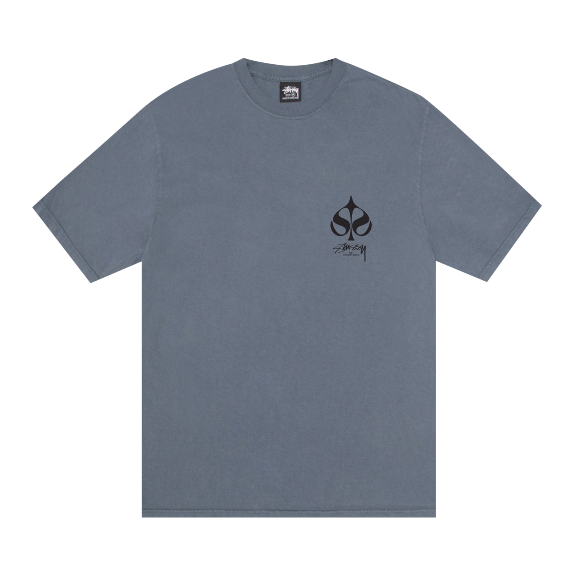 Stussy Spade Tee Pigment Dyed 'Navy'