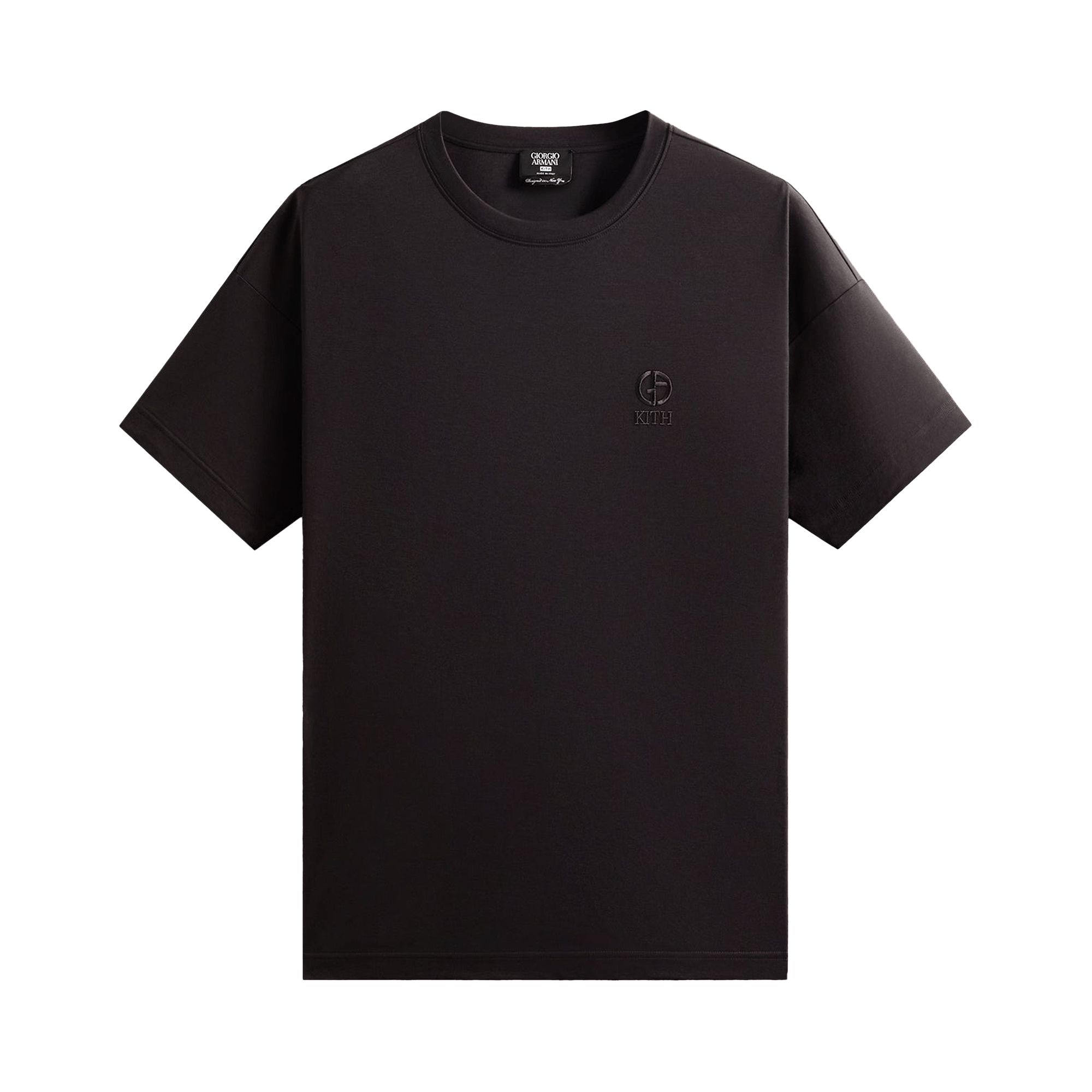 Kith x Giorgio Armani Logo Tee 'Black'
