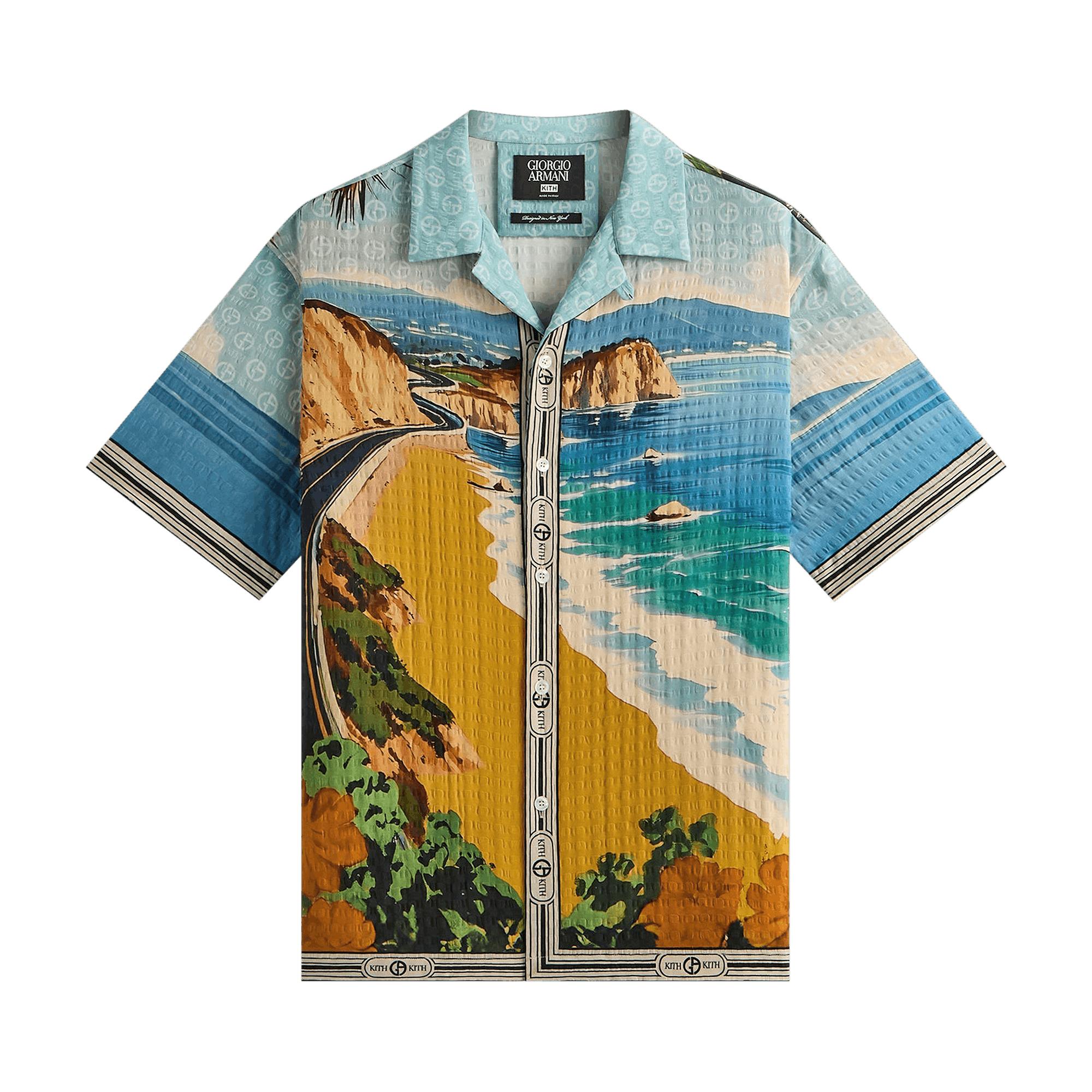Kith x Giorgio Armani Malibu Short Sleeve Thompson Camp Collar Shirt 'Multi'
