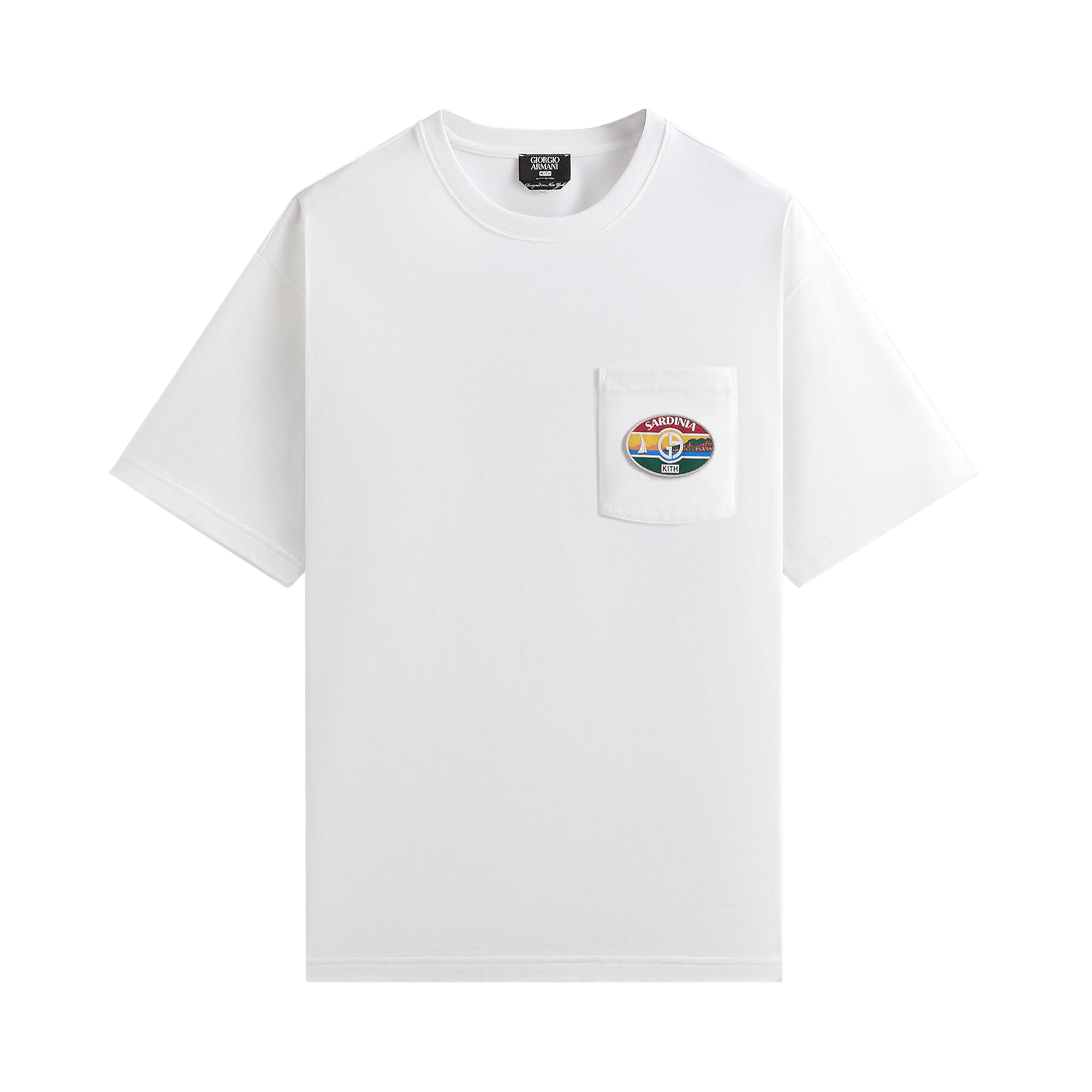 Kith x Giorgio Armani Sardinia Pocket Tee 'White'