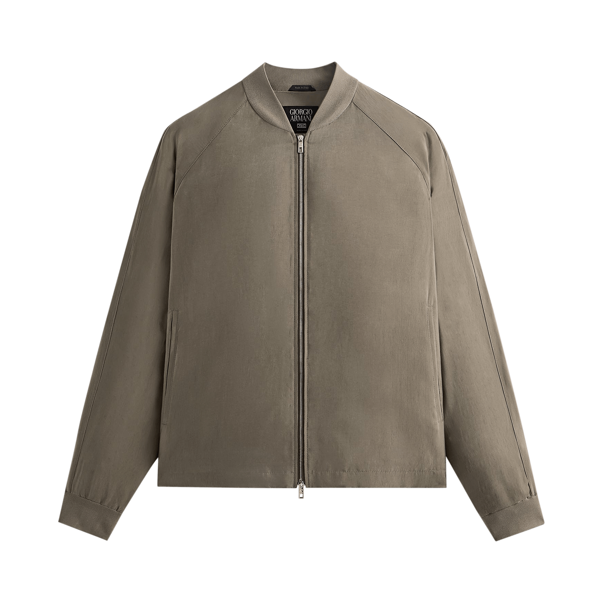 Kith x Giorgio Armani Silky Bomber Jacket 'Gravel'
