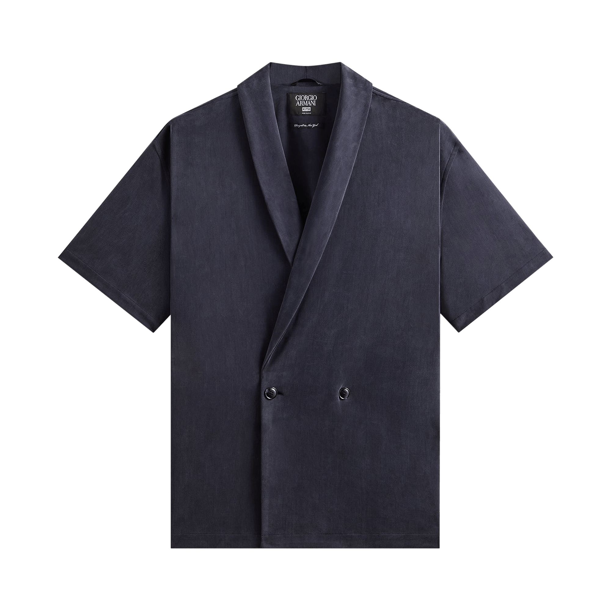 Kith x Giorgio Armani Short Sleeve Thompson Crossover Shirt 'Nocturnal'