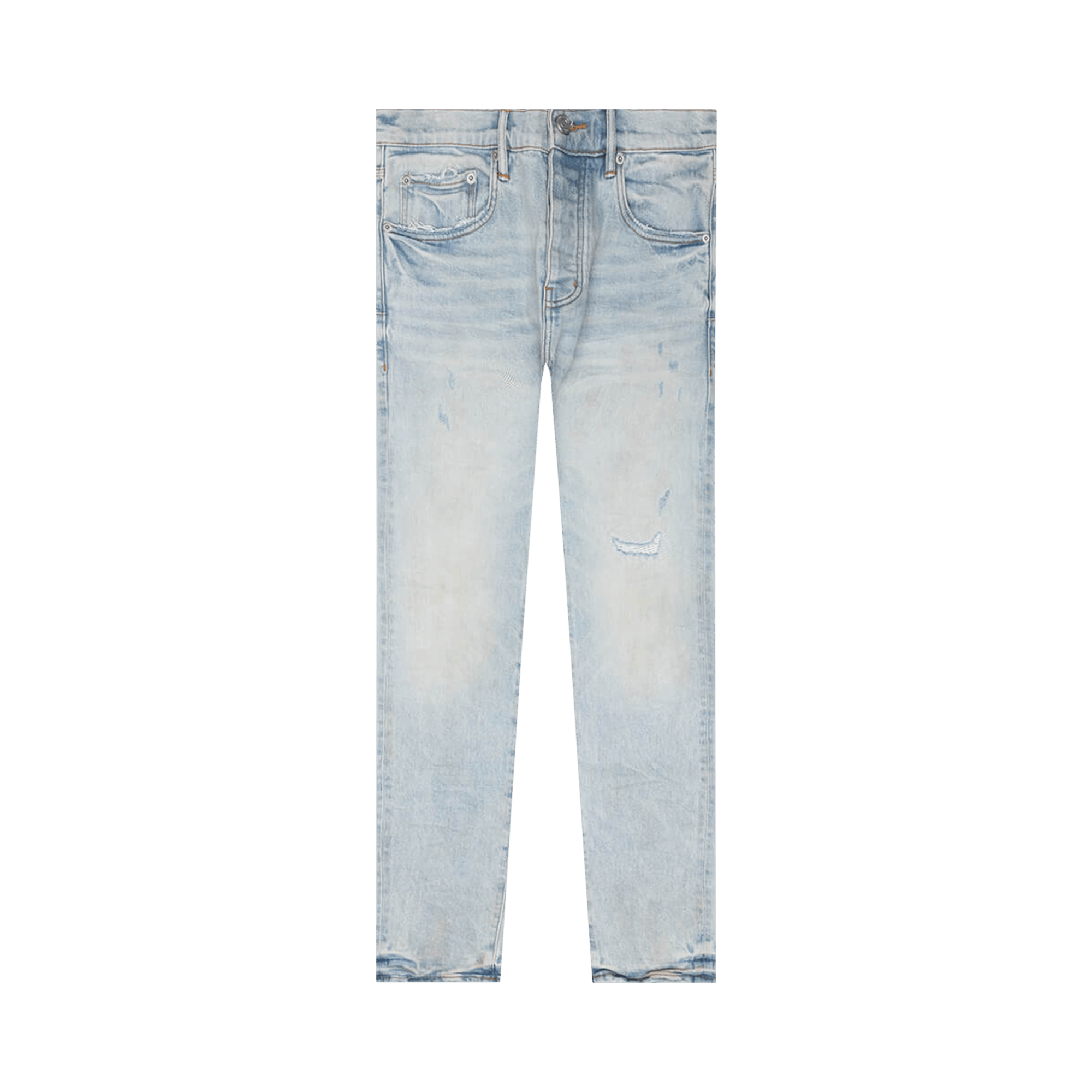 PURPLE BRAND Skinny Fade Distressed Jeans 'Light Indigo'