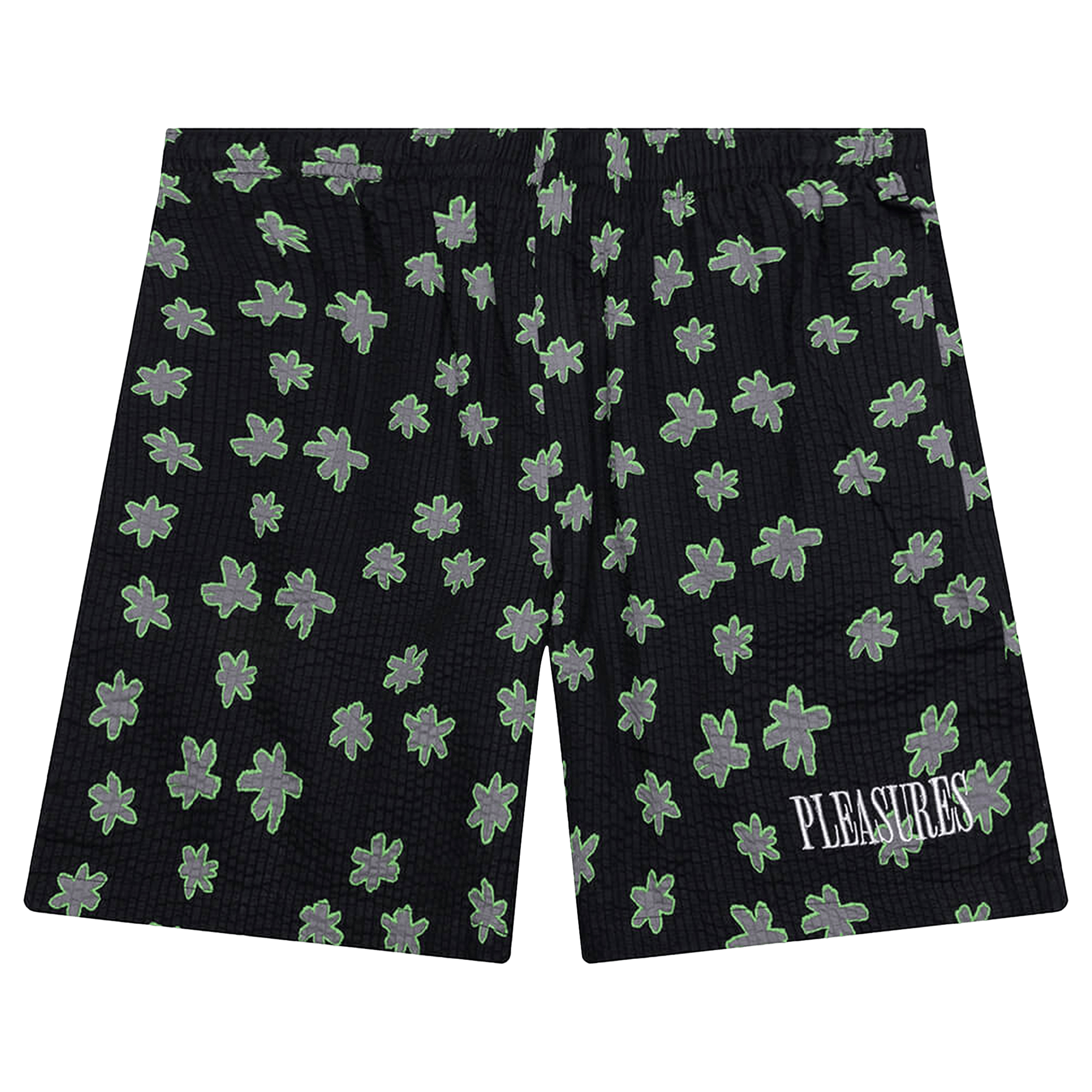 Pleasures Floral Seersucker Shorts 'Black'