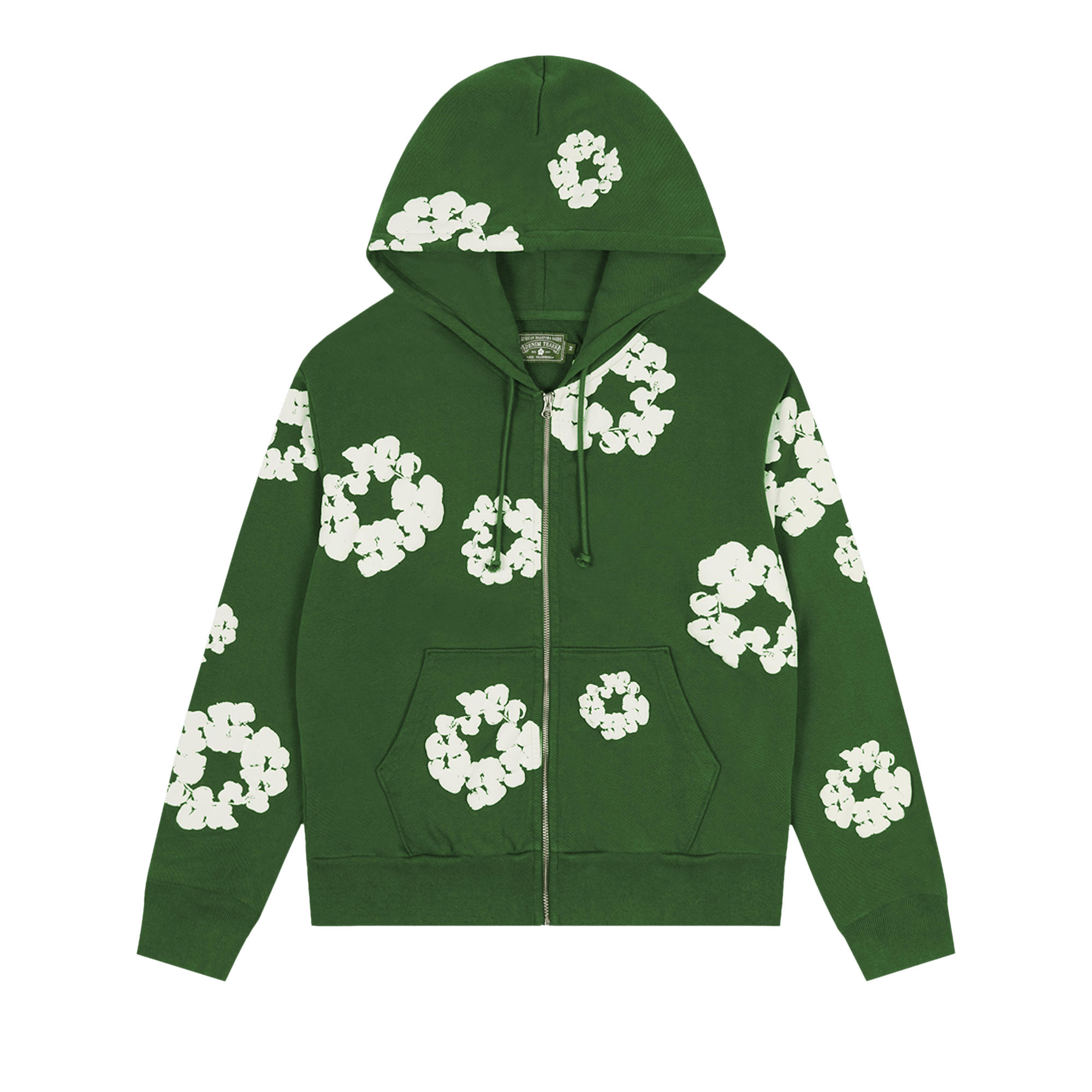 Denim Tears Cotton Wreath Zip Hoodie 'Green'