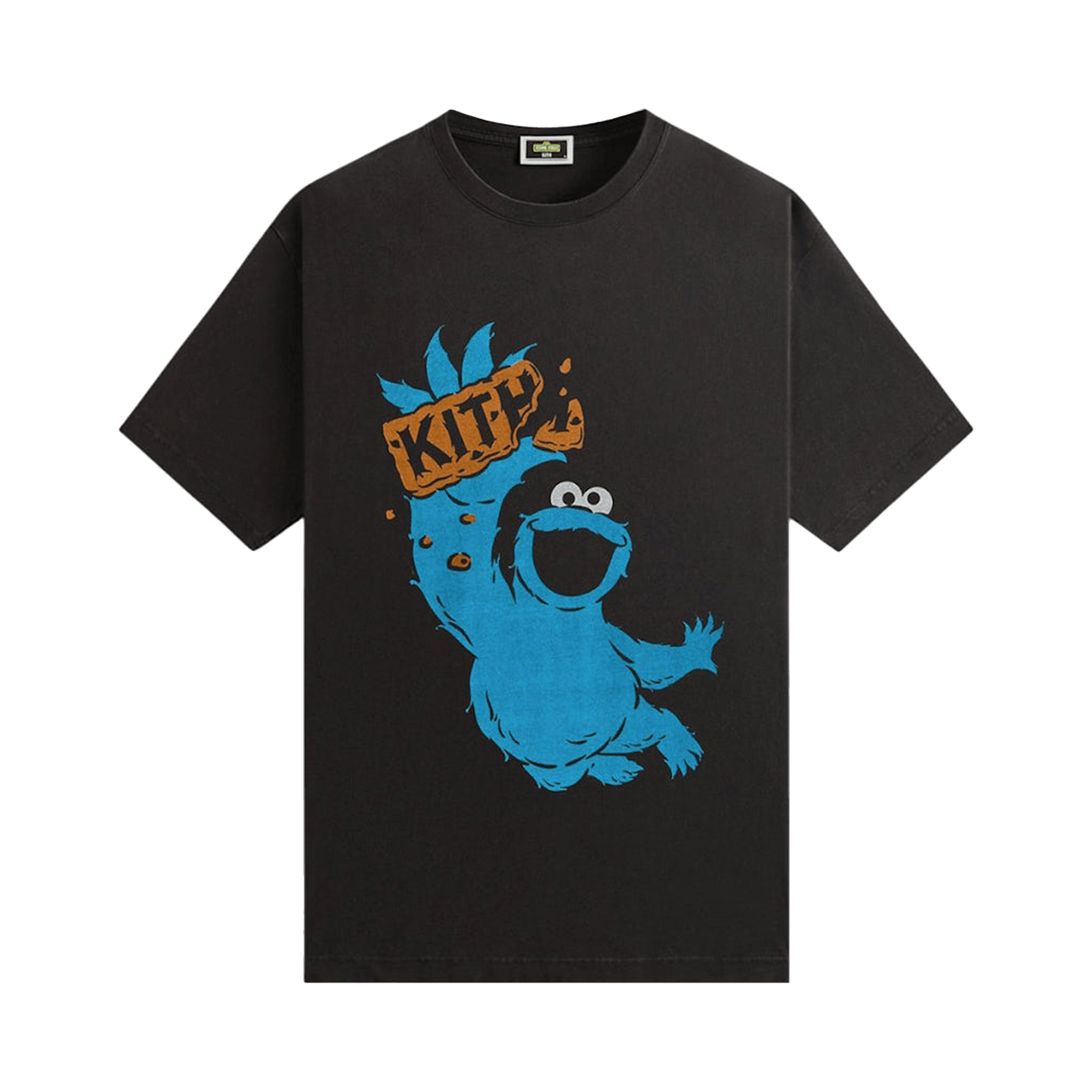 Kith x Sesame Street Cookie Monster Vintage Tee 'Black'