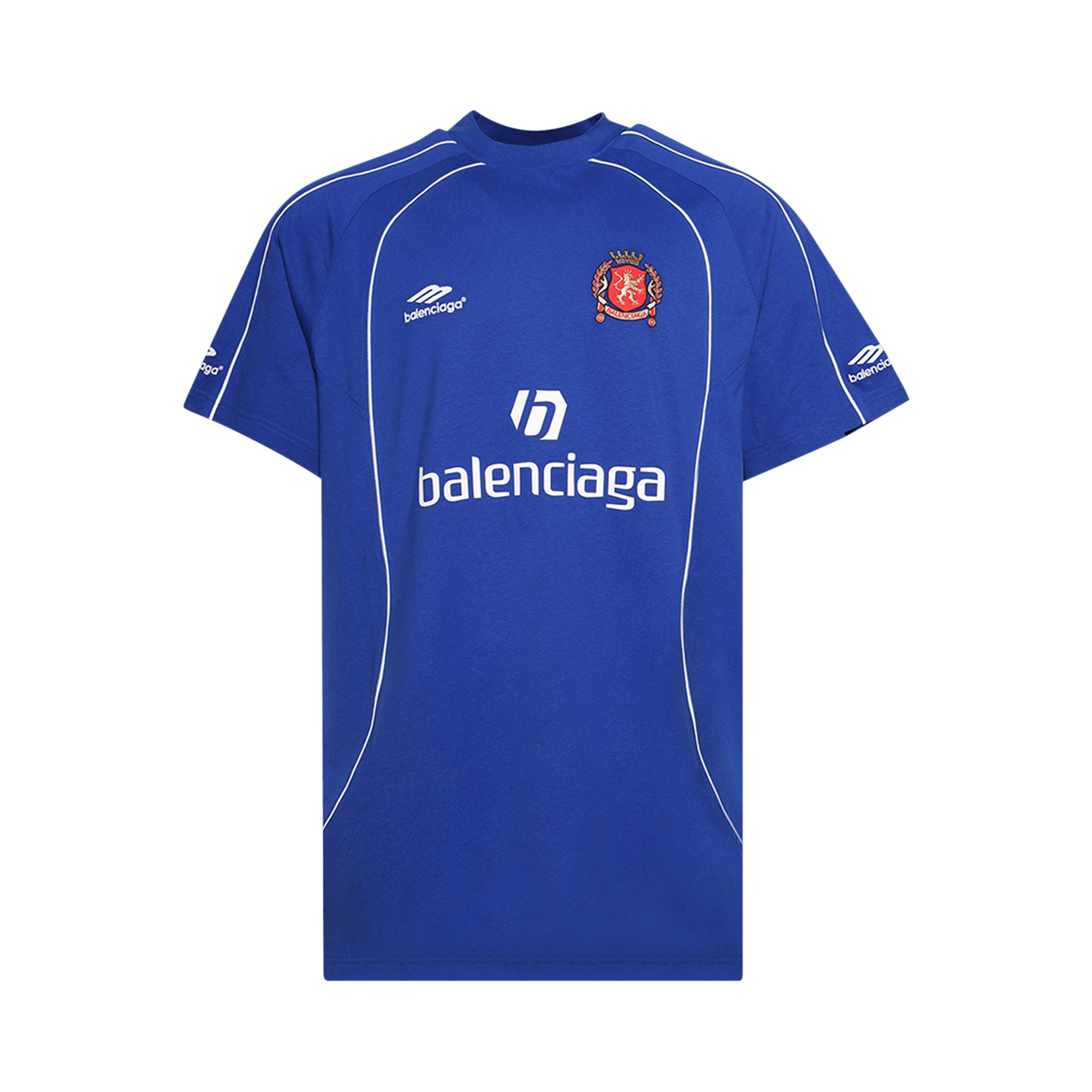 Balenciaga Soccer Oversized T-Shirt 'Blue'