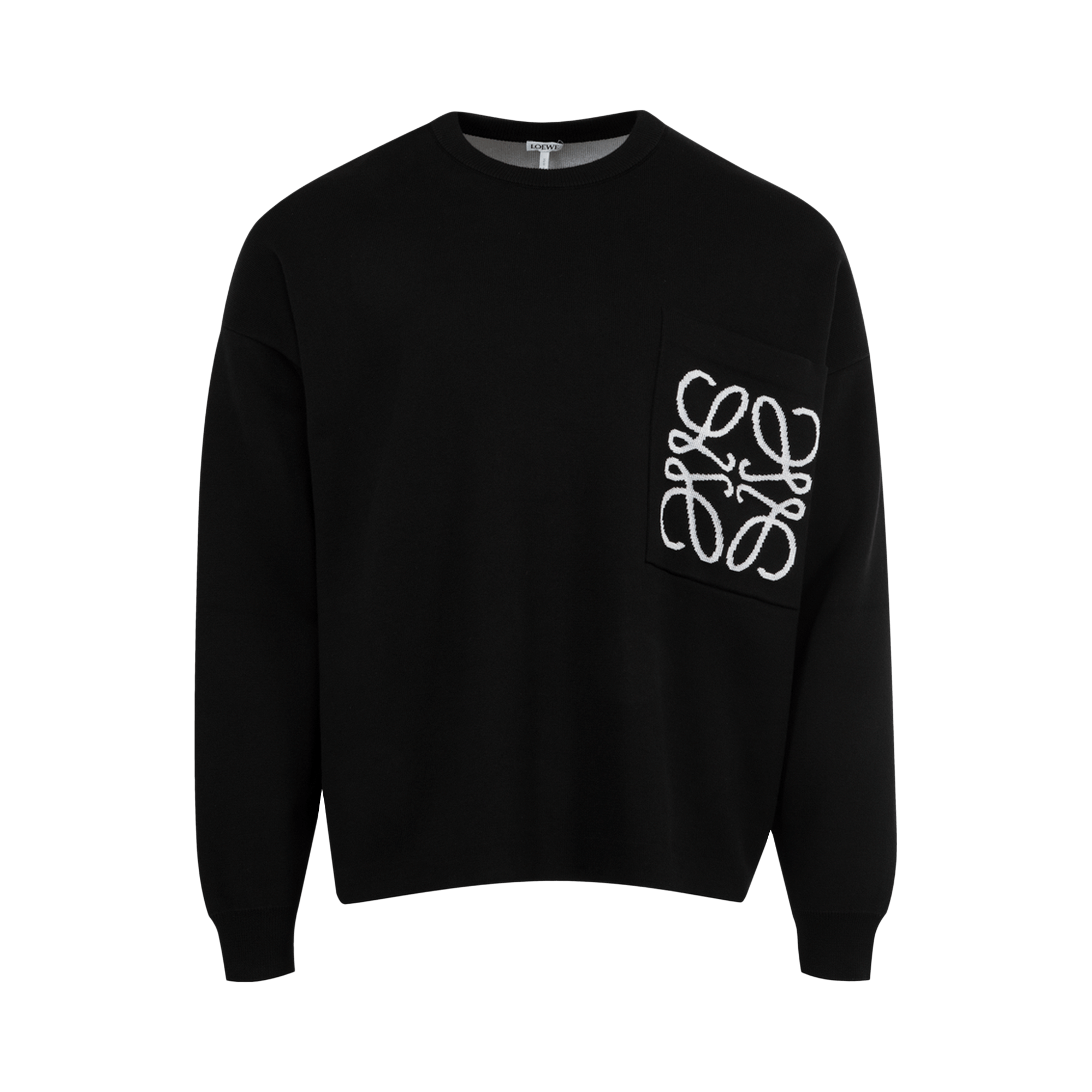 Loewe Anagram Pocket Sweater 'Black/White'