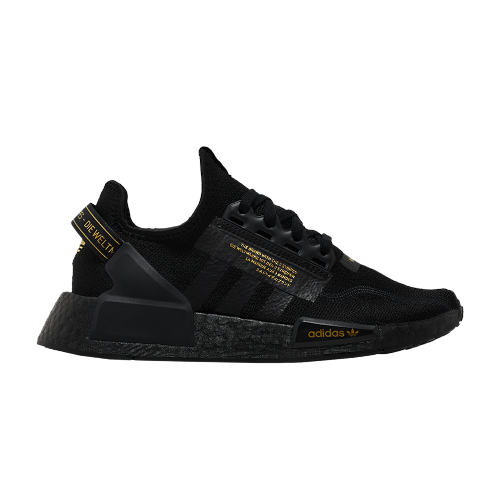 adidas NMD_R1 V2 J 'Black Gold Metallic'