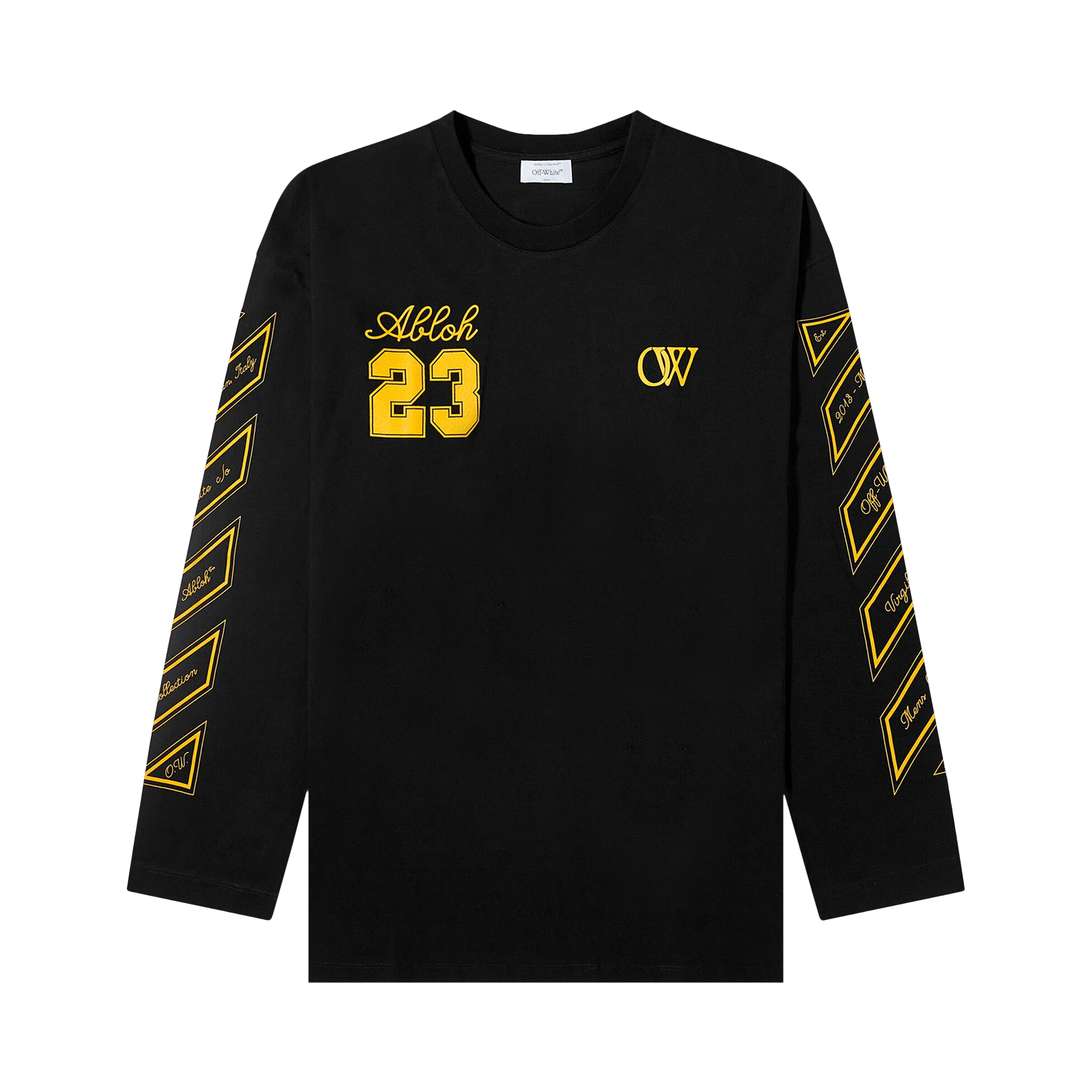 Off-White OW 23 Wide Long-Sleeve Tee 'Black'