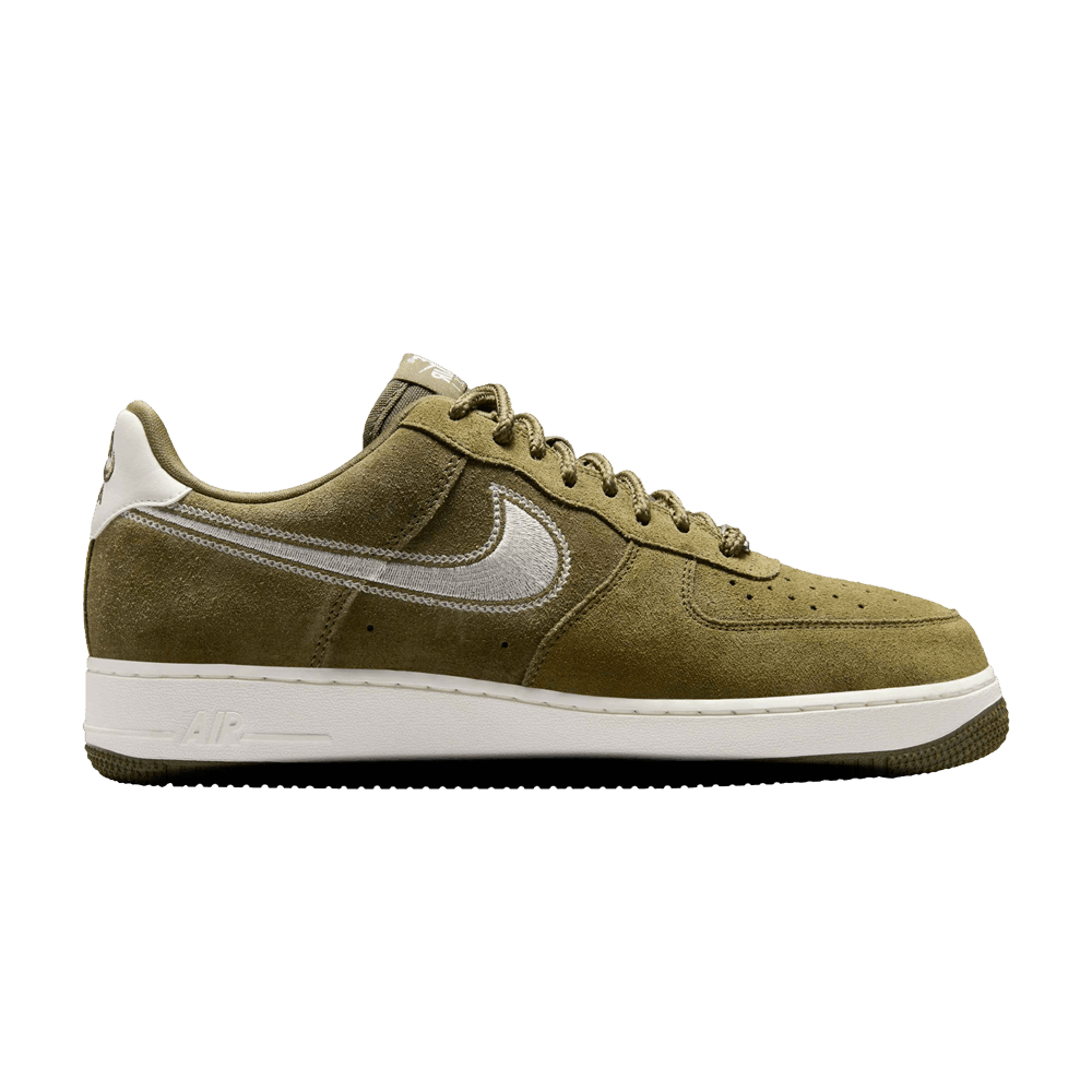 Nike Air Force 1 '07 LV8 'Embroidered Swoosh - Medium Olive Sail'