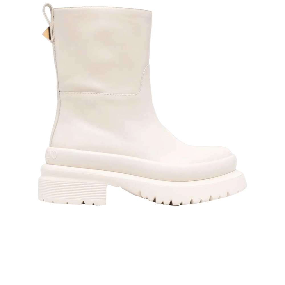 Valentino Wmns Roman Stud Ankle Boot 'Ivory'