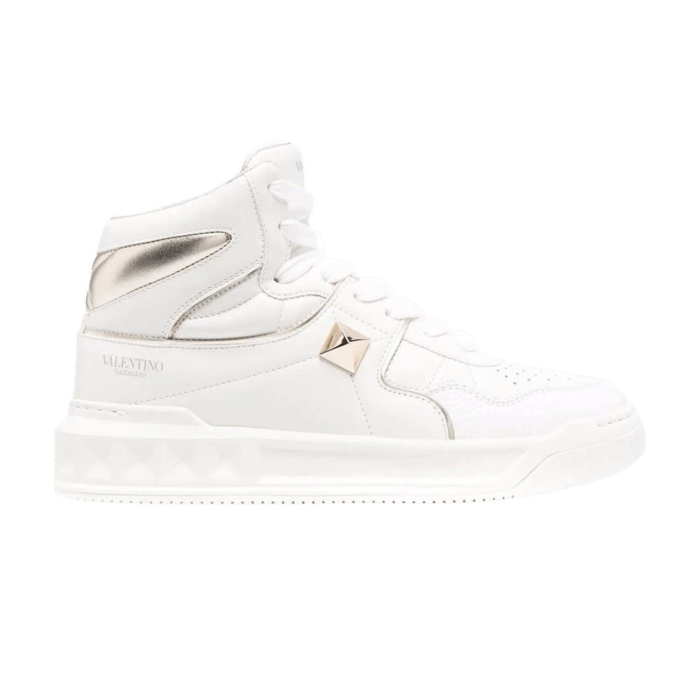 Valentino Wmns One Stud Mid 'White Silver'