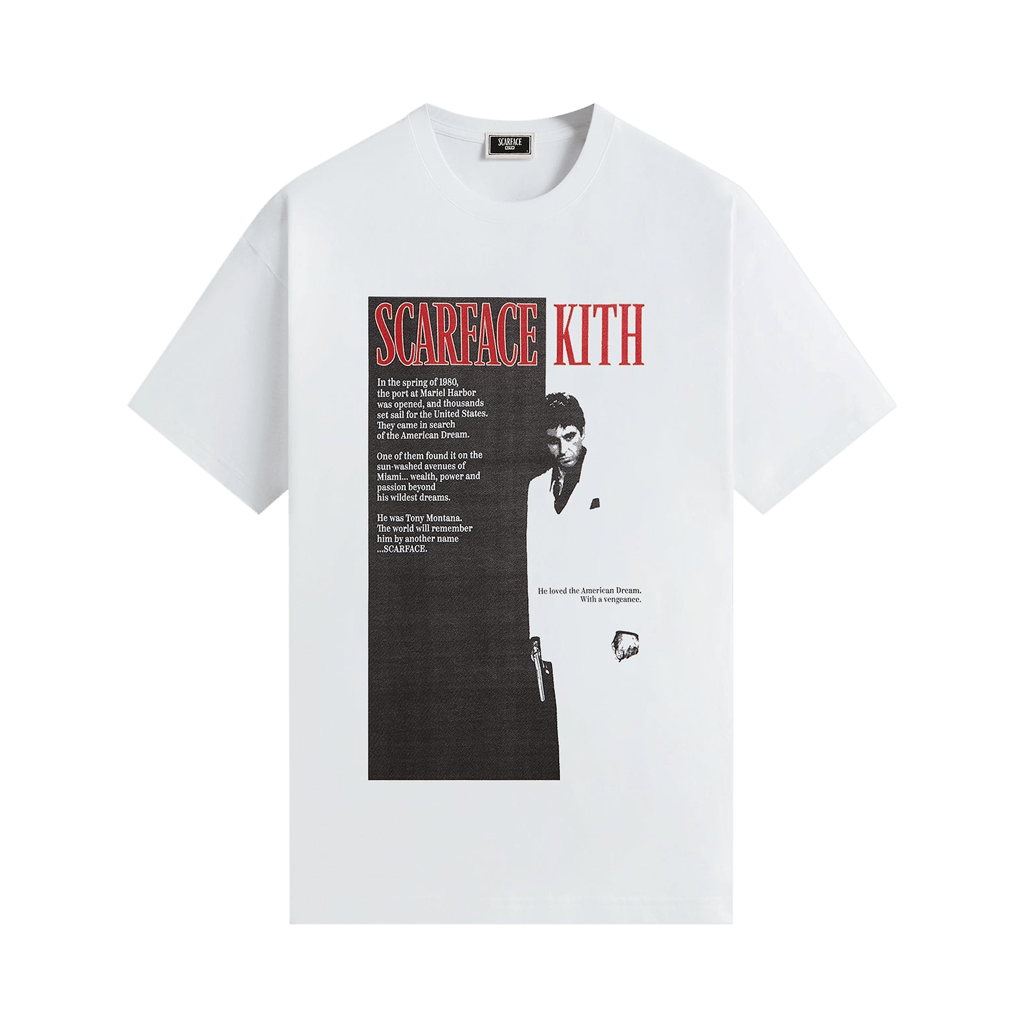 Kith For Scarface Film Poster Vintage Tee 'White'
