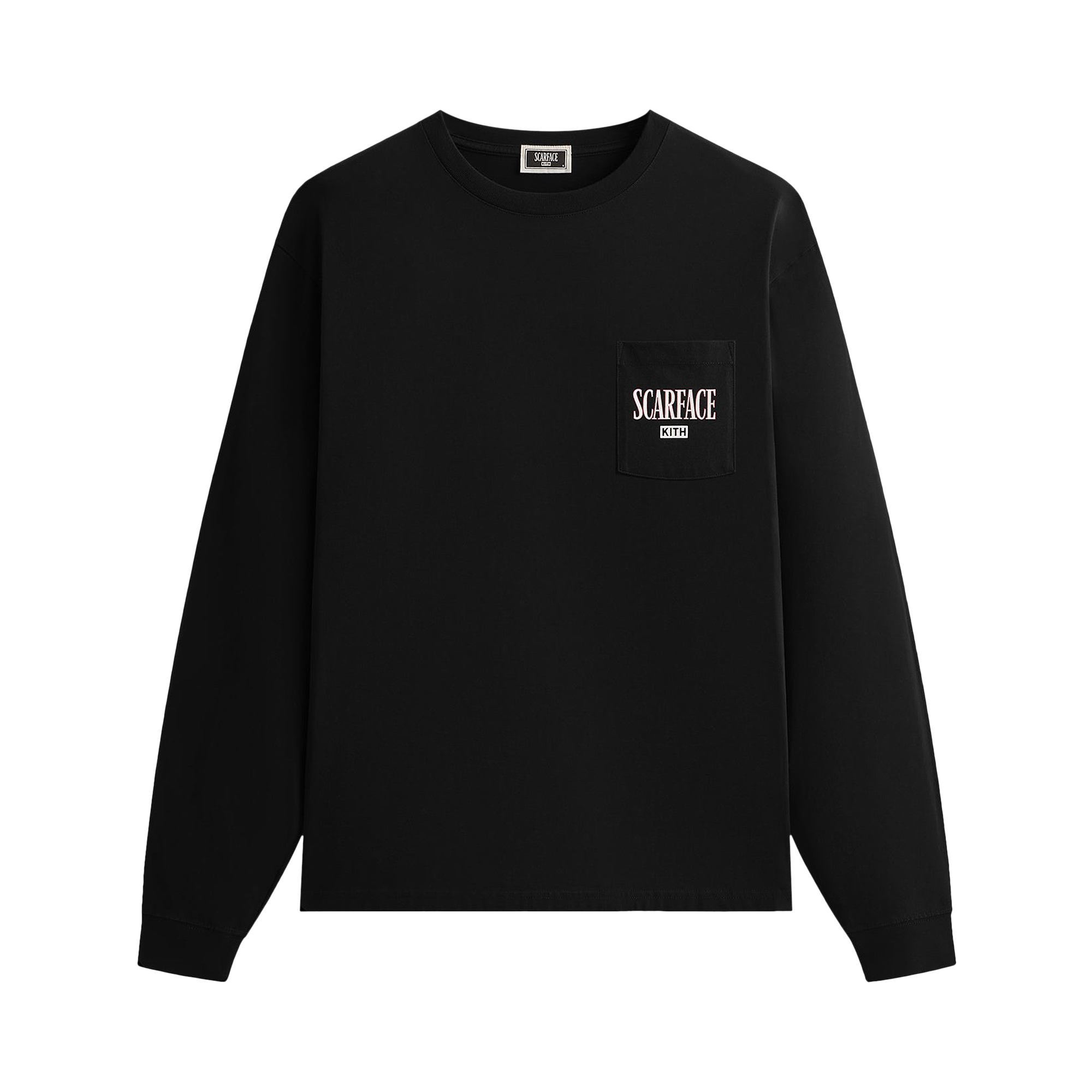 Kith For Scarface Statue Long Sleeve Pocket Tee 'Black'