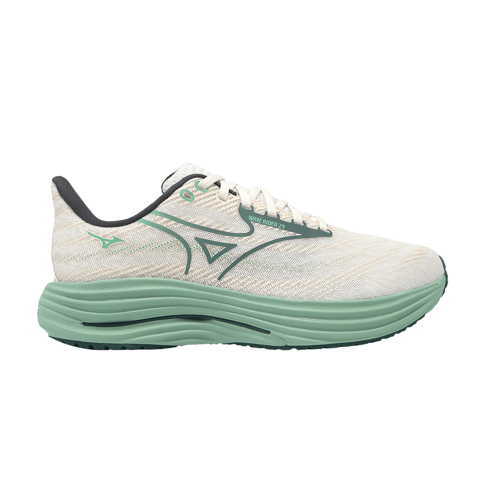 Mizuno Wave Rider 29 Super Wide 'White Bistro Green'
