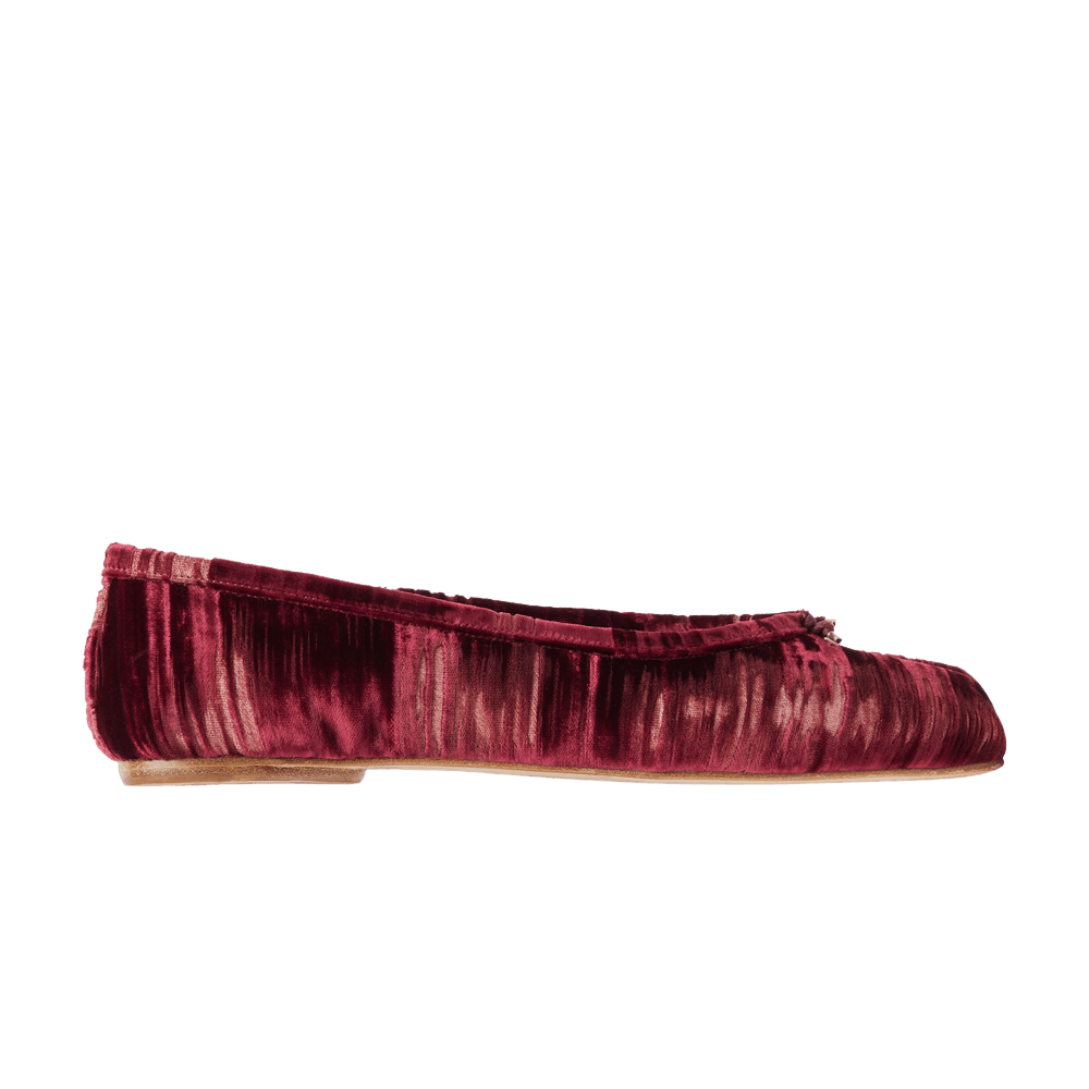 Maison Margiela Wmns Tabi Ballerina 'Cordovan Red Velvet'