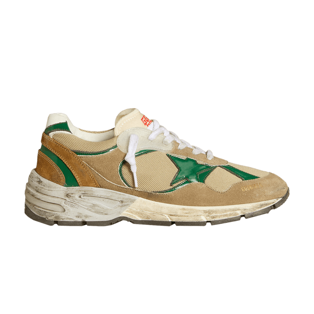 Golden Goose Wmns Dad-Star 'White Taupe Green'