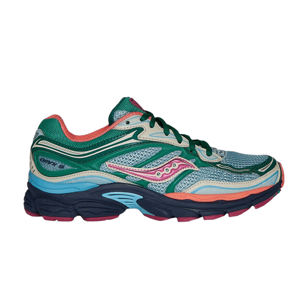 Saucony Wmns ProGrid Omni 9 'Spruce Sterling Orange' Foot Locker Exclusive