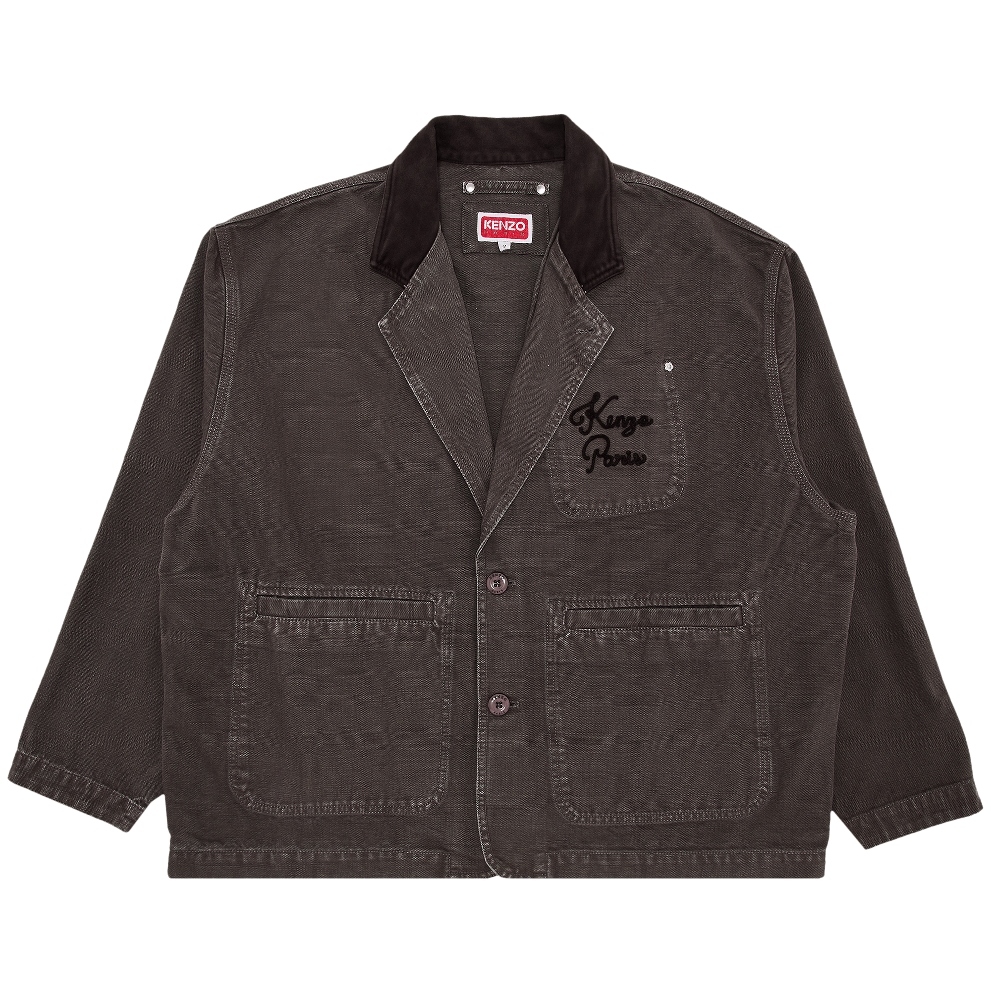Kenzo Paris Chainstitch Workwear Jacket 'Taupe'