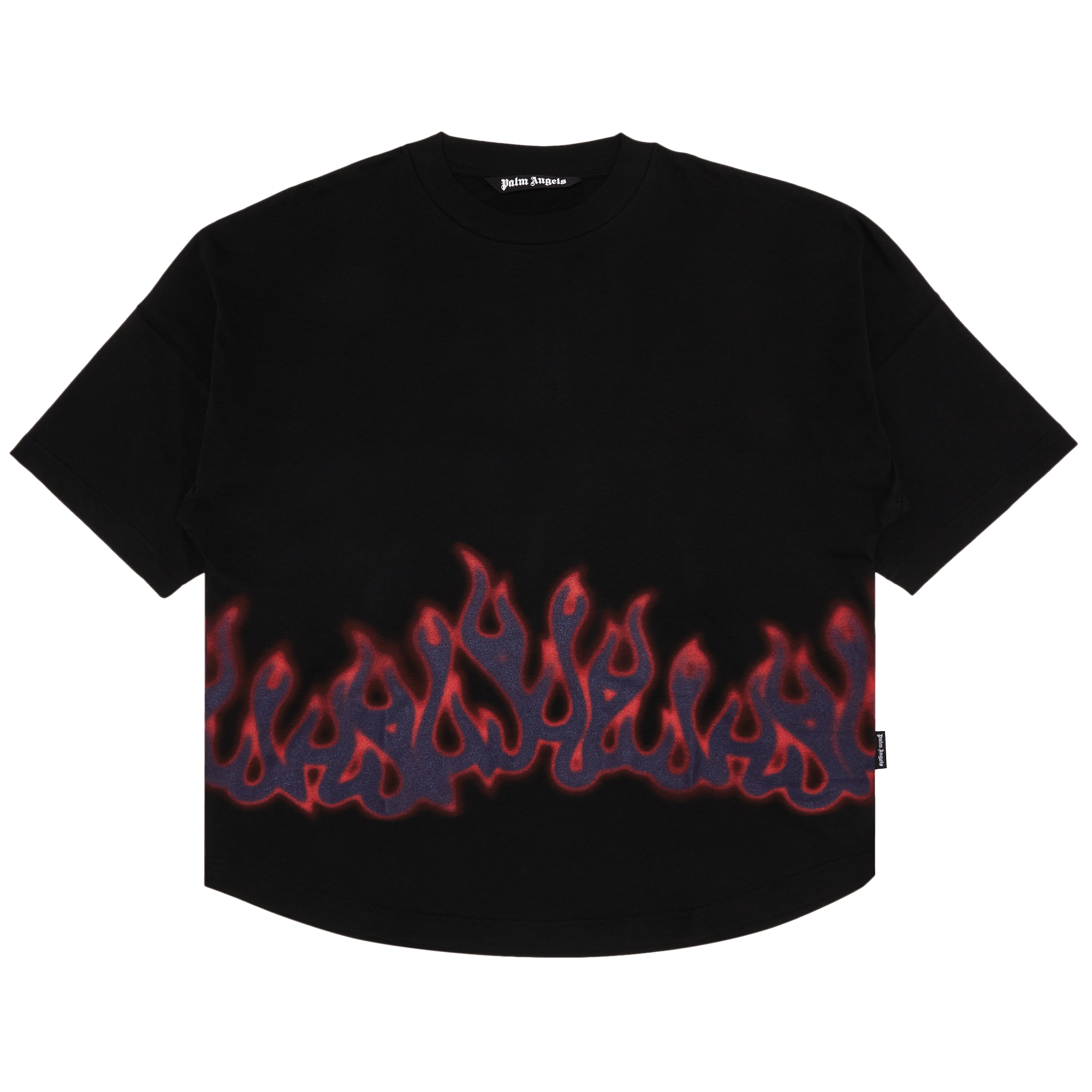 Palm Angels Flames Over Tee 'Black/Multicolor'