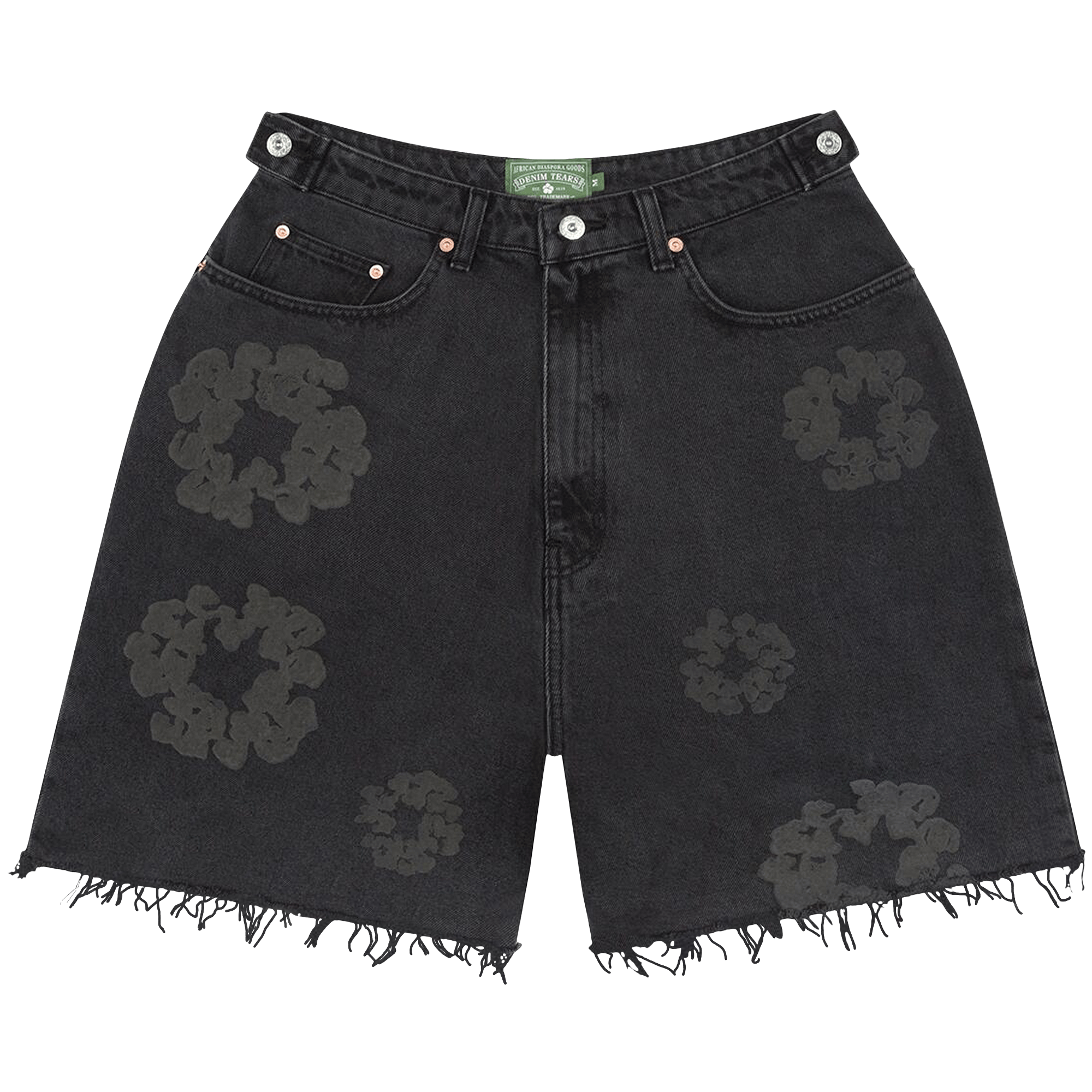 Buy Denim Tears Cotton Wreath Sweatpants 'Black Monochrome' - 5650