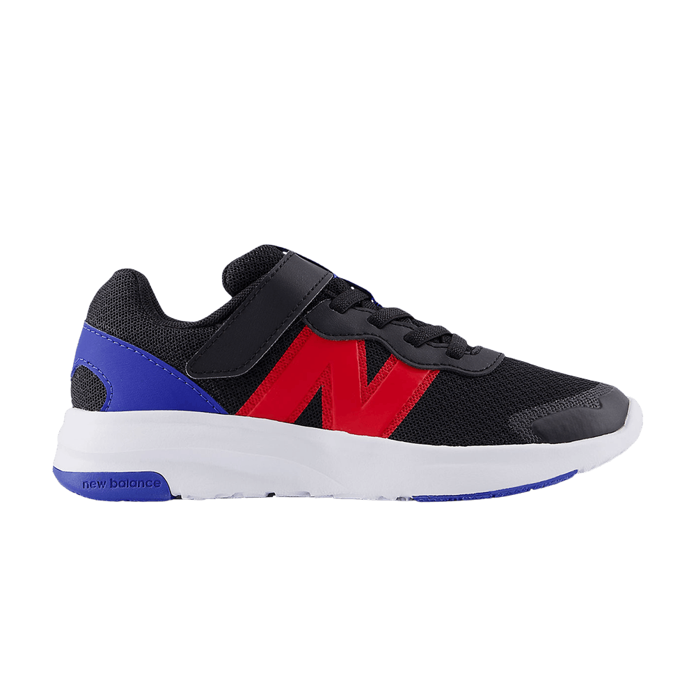 New Balance 578v1 Bungee Lace Top Strap Little Kid Wide 'Black Red Royal'