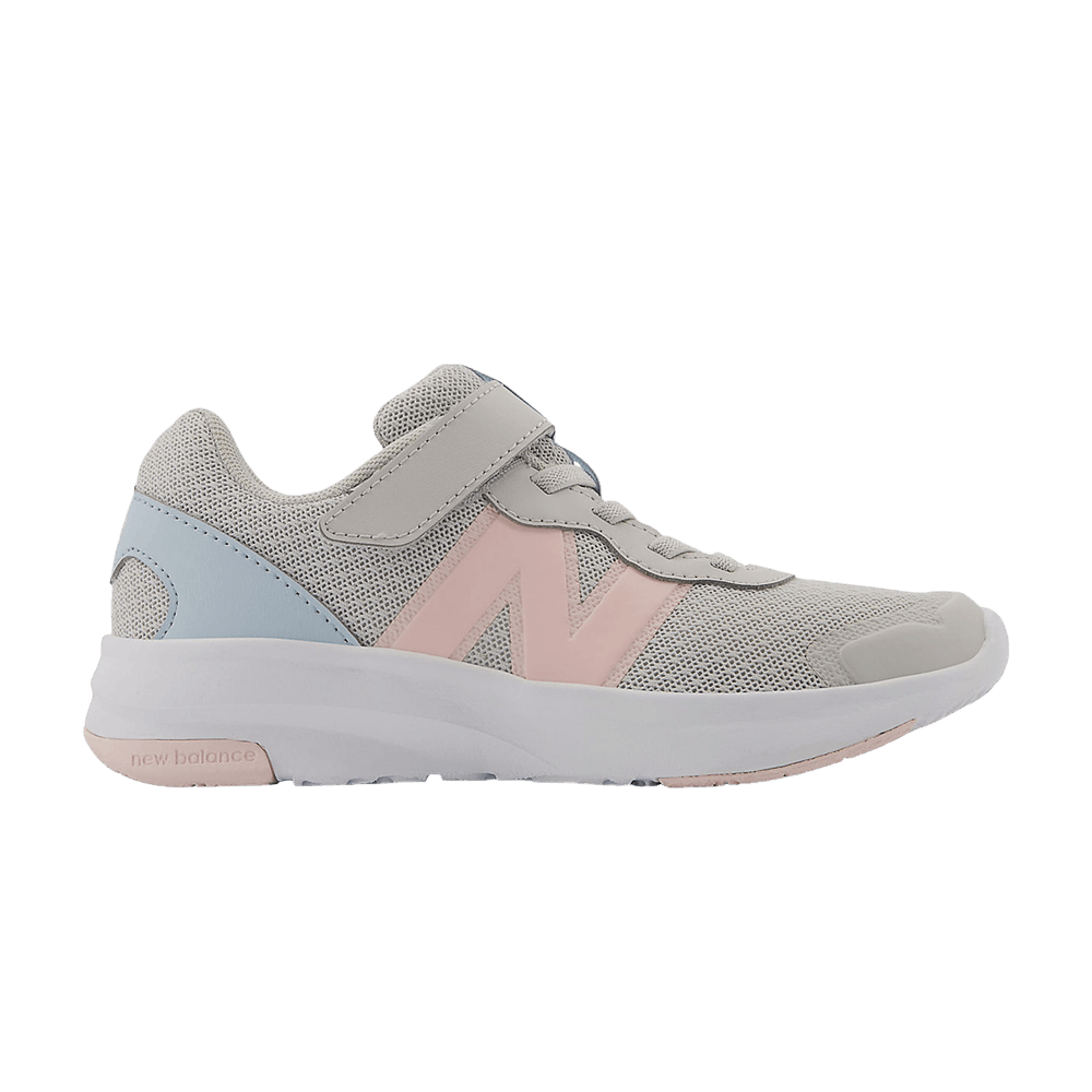 New Balance 578v1 Bungee Lace Top Strap Little Kid Wide 'Grey Matter Shell Pink'