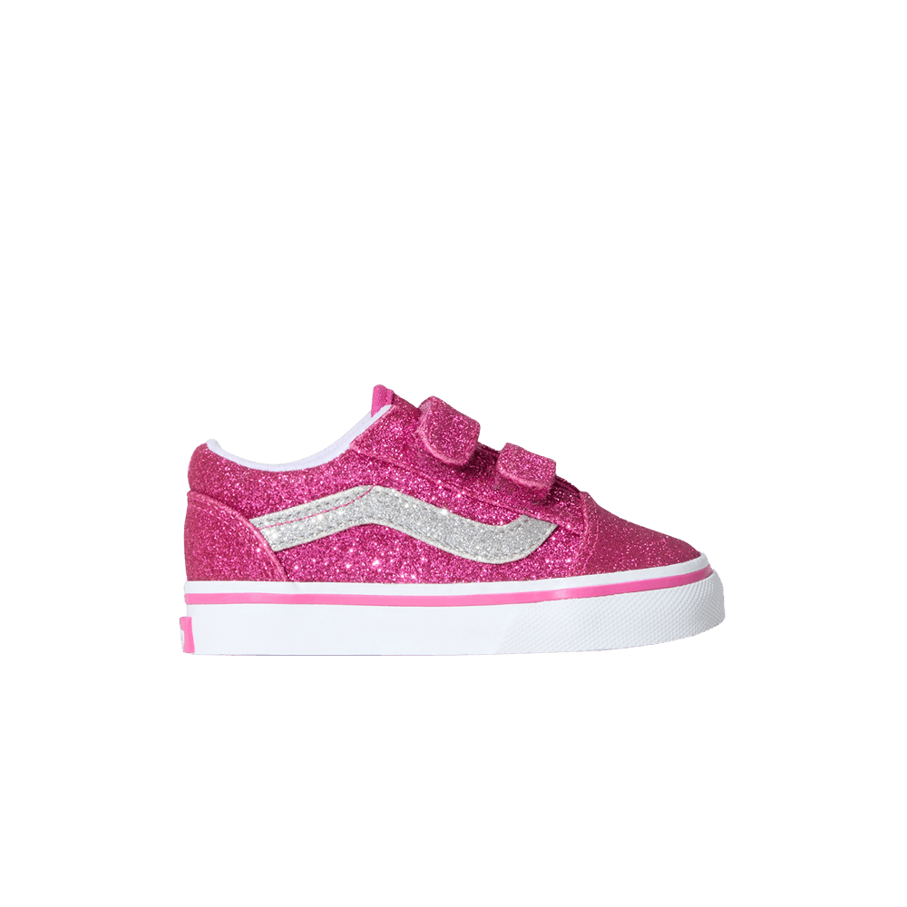 Vans Old Skool V Toddler 'Glitter Raspberry Rose Pink'