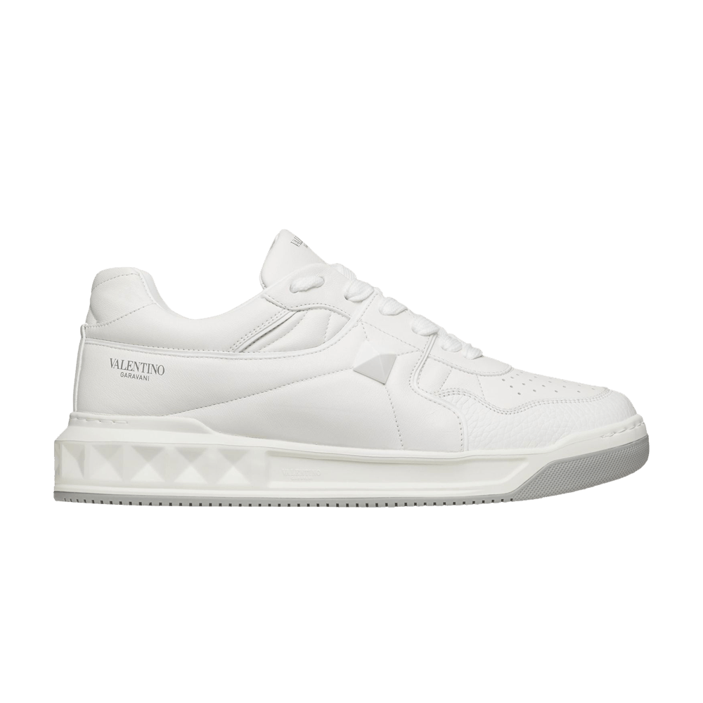 Valentino One Stud Low 'White Grey'