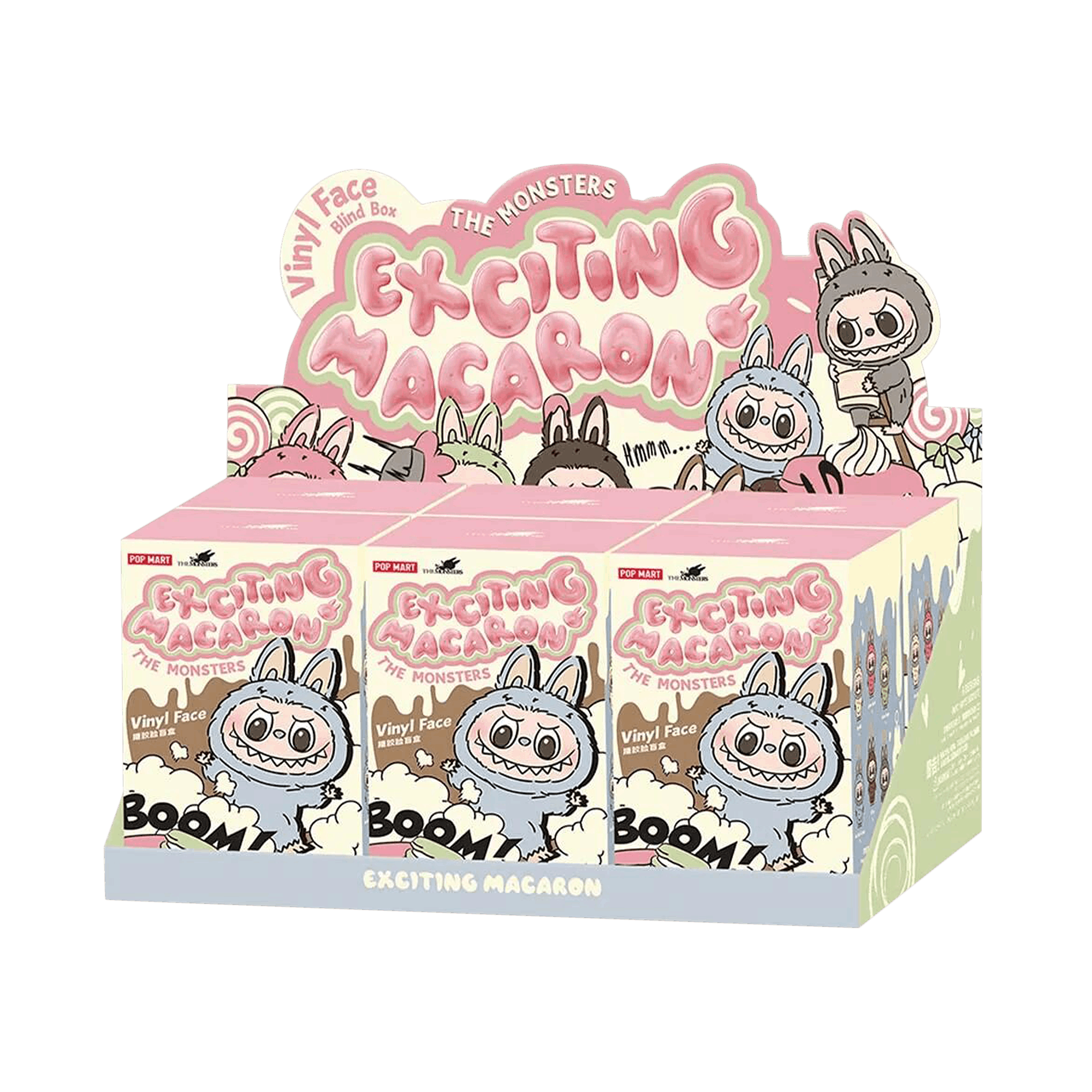 Sell Pop Mart Labubu THE MONSTERS Exciting Macaron Vinyl Face Sealed Whole Set 'Mystery' (6 Blind Boxes) on alias