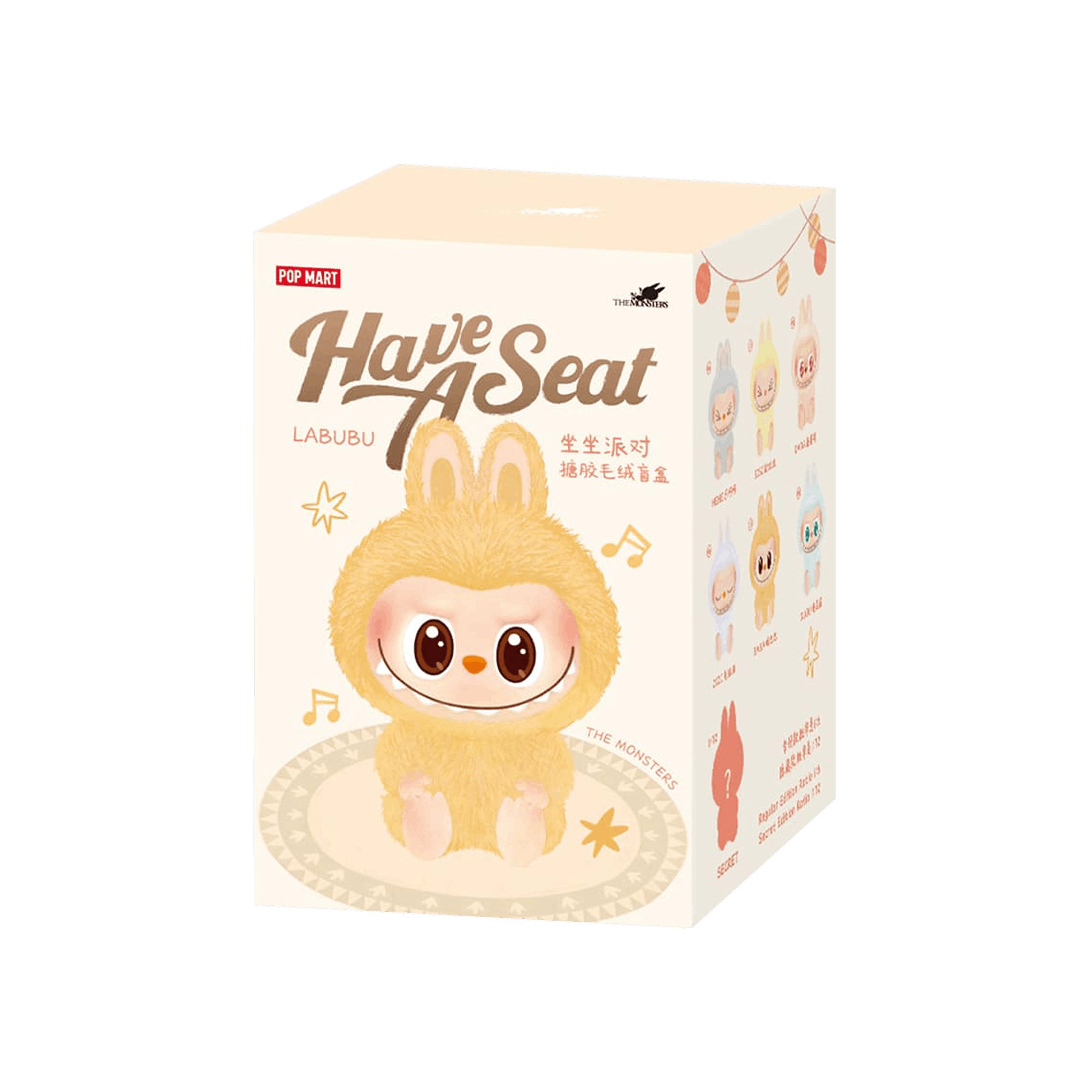 Pop Mart Labubu THE MONSTERS Have a Seat Vinyl Plush Sealed Single Blind Box 'Mystery'