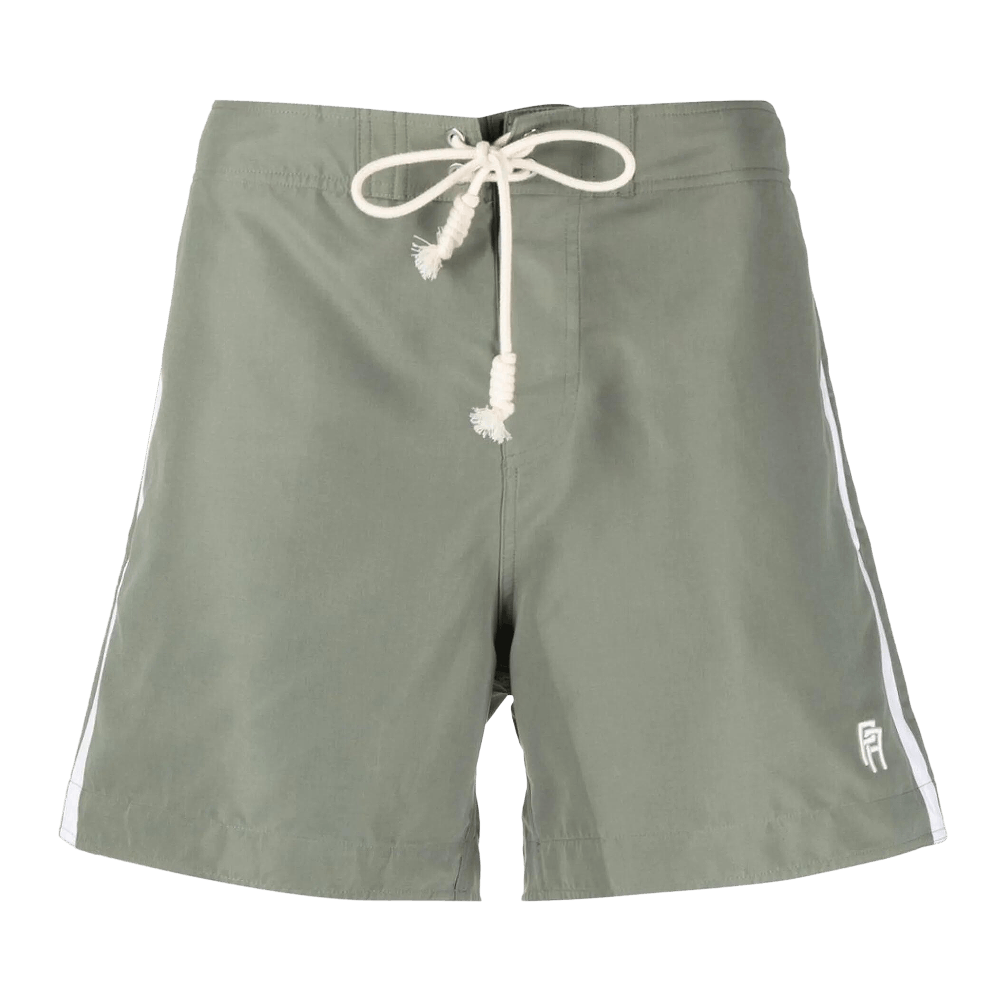 Palm Angels Monogram Swimshort 'Mlitary/White'