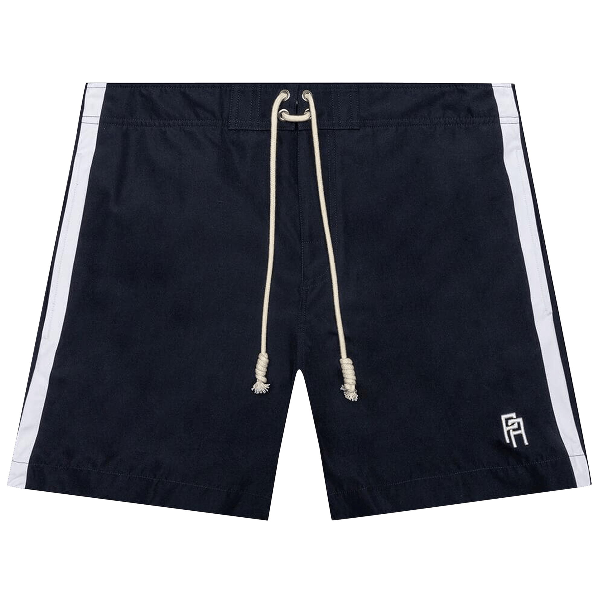 Palm Angels Monogram Swimshort 'Navy Blue/White'