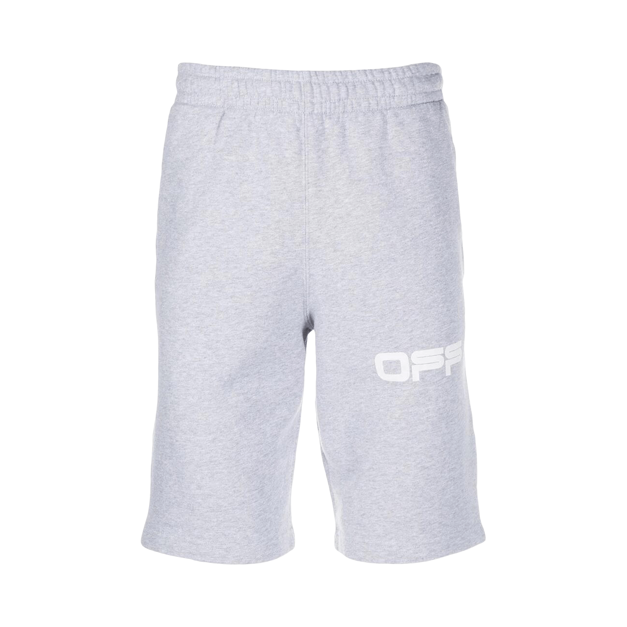 Off-White Airport Tape Sweatshort 'Grey'